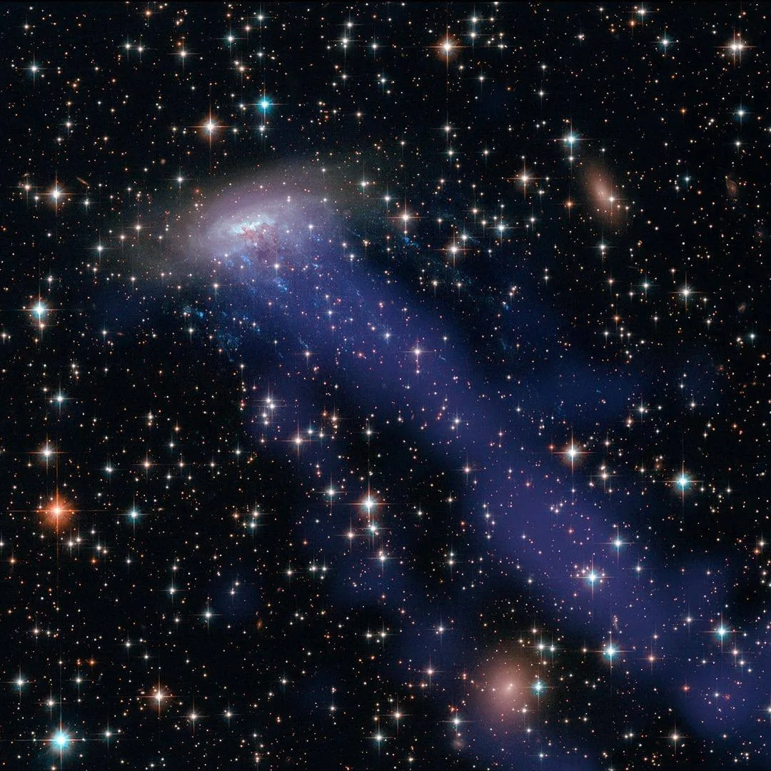 🪼«Медуза» (ESO 137-001) 

Спиральная галактика, движущаяся через гигантский галактический кластер A