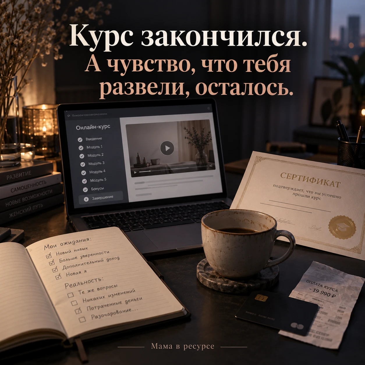 🔥 Когда обучение заканчивается, а чувство, что тебя развели, остаётся