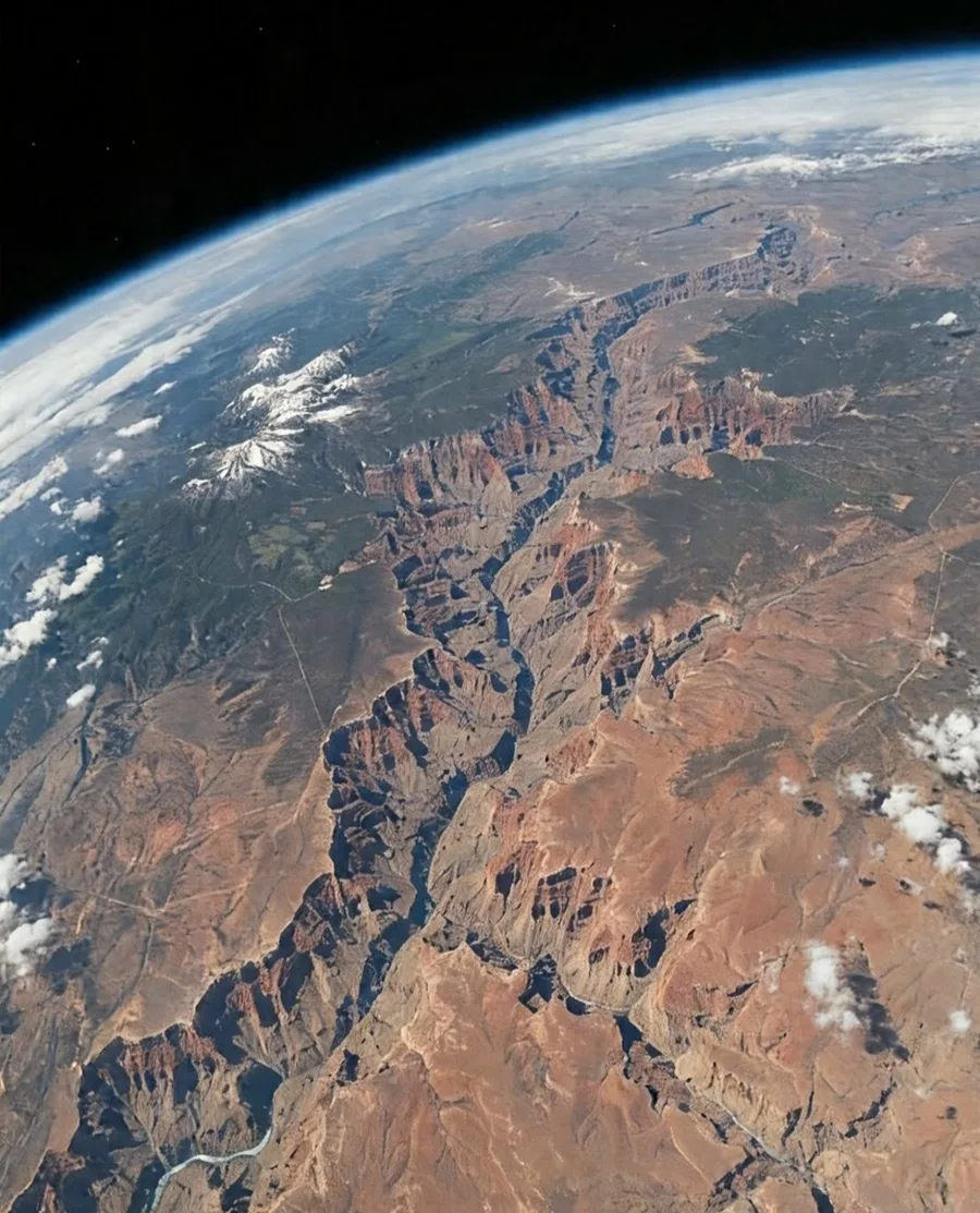 🏜 Шрам на лице планеты, видимый даже из космоса 
 
Иногда Земля сама рассказывает свою историю — и 