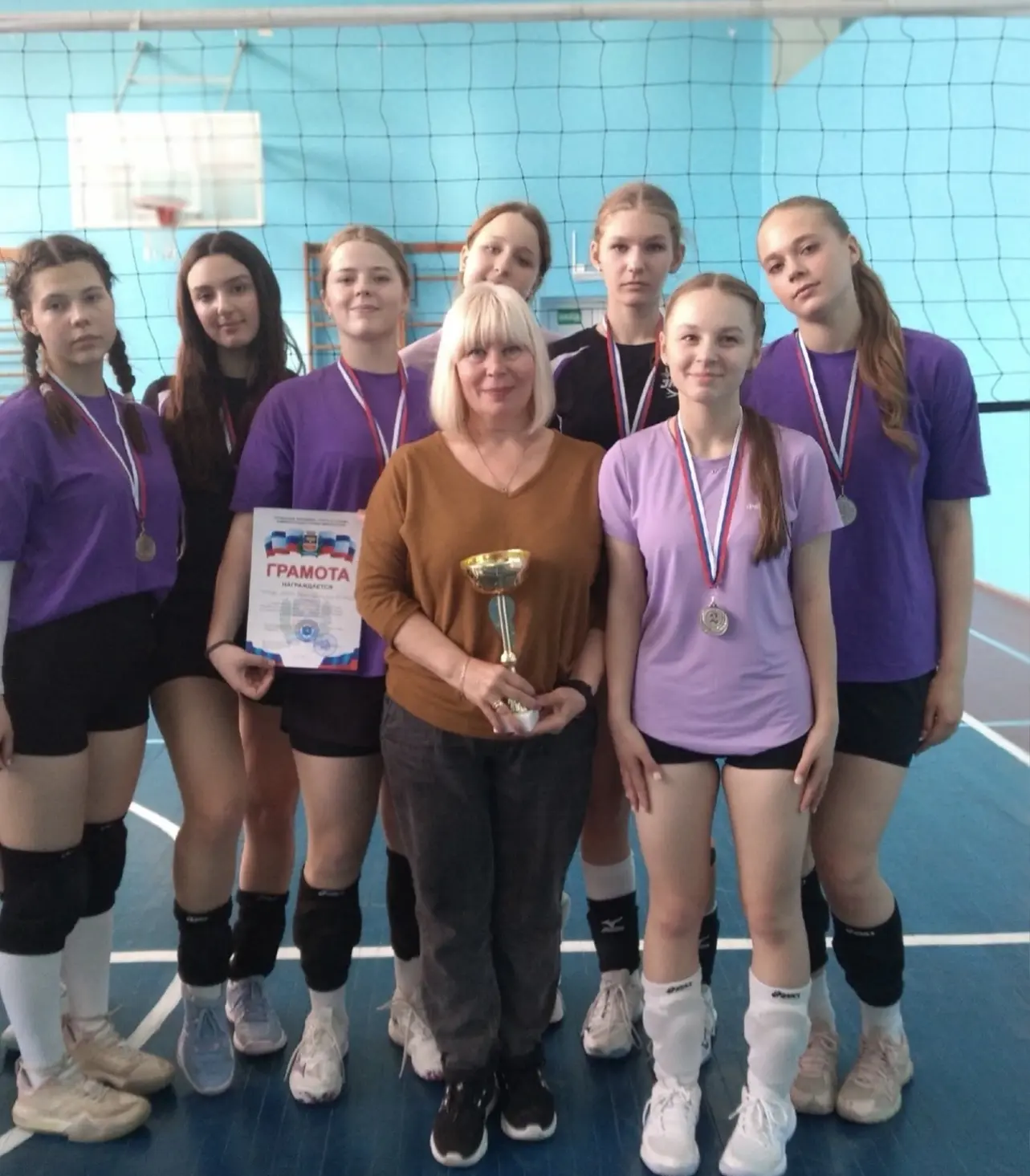 🥈06.05.2026г. сборная команда девушек нашей школы в финале Муниципального этапа соревнований по воле