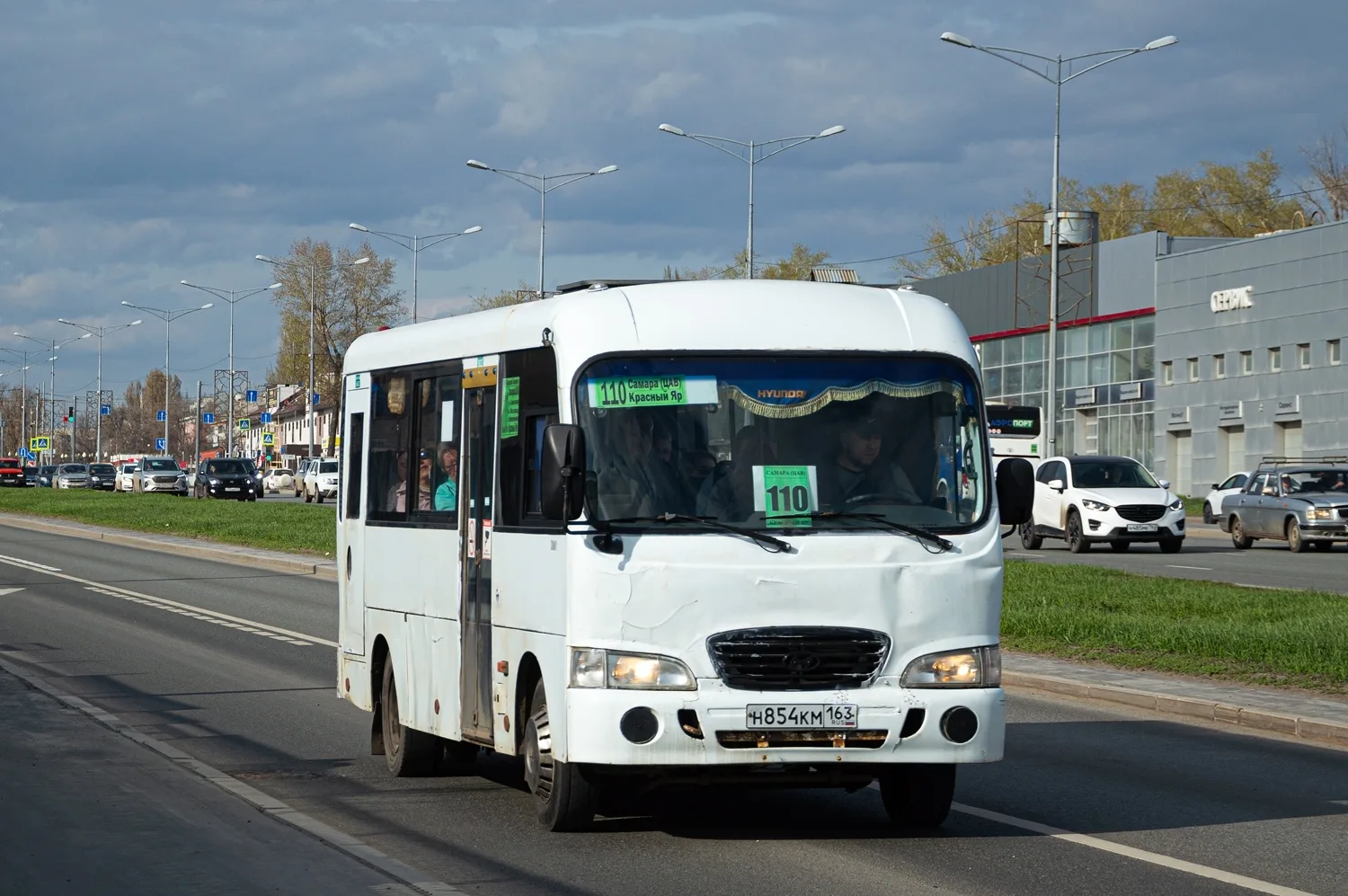 Пригородный маршрут 110 Самара - Красный Яр начал заезжать в Кошелев, в расписании на с...
