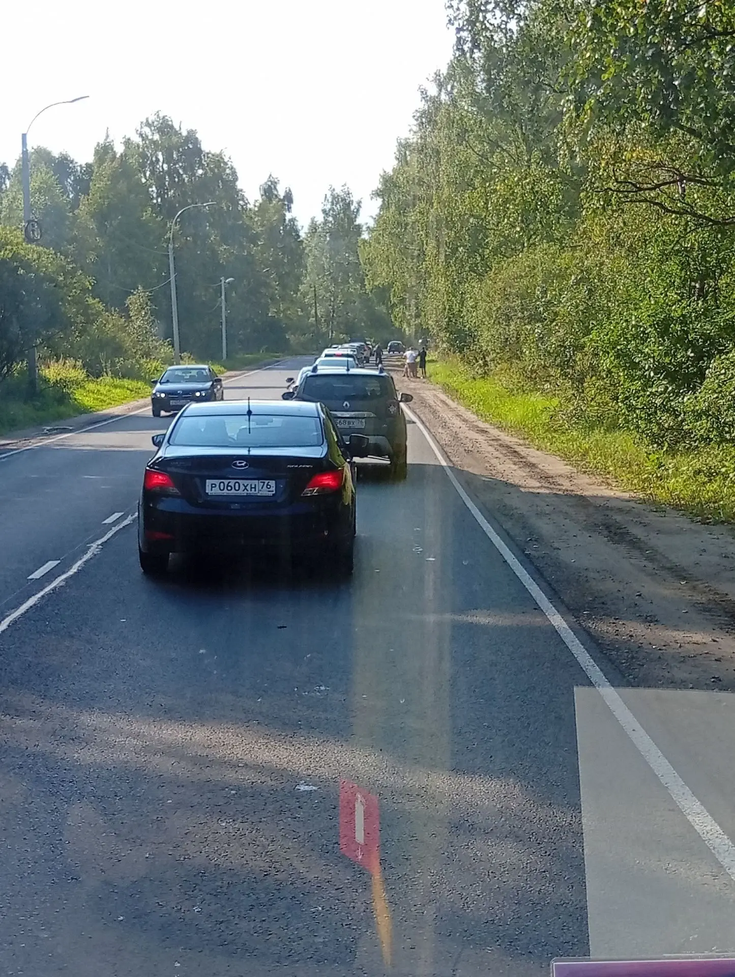 Пробка в сторону Механы на Переборском тракте