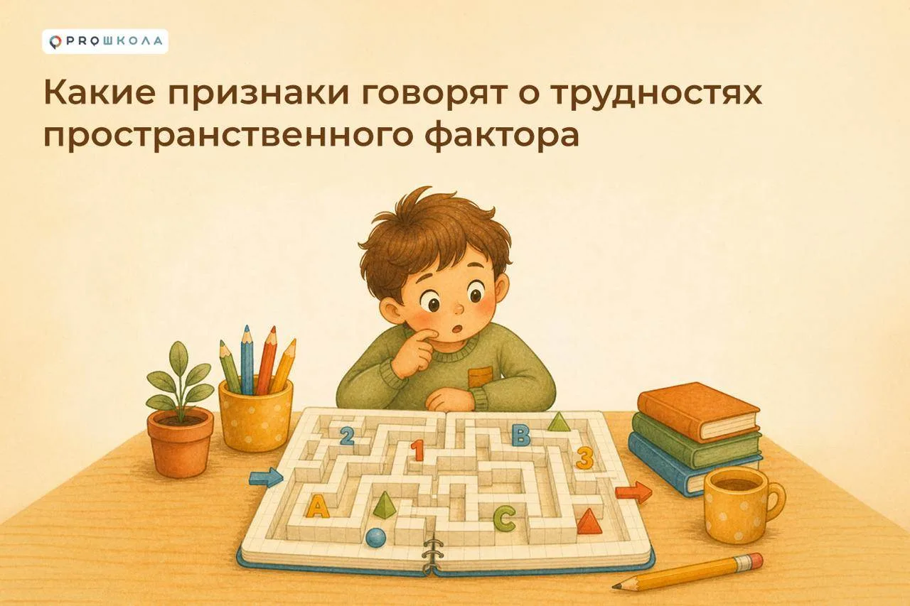 ⚠️ Какие признаки говорят о трудностях пространственного фактора  В прошлом посте мы уже обсудили, ч