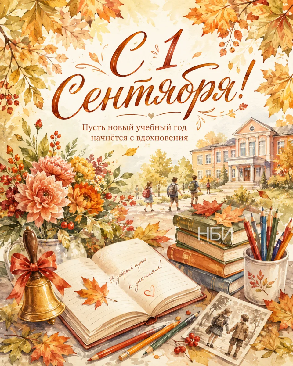 🍁 С 1 сентября. Поздравляем школьников, студентов, родителей и учителей с началом ново...