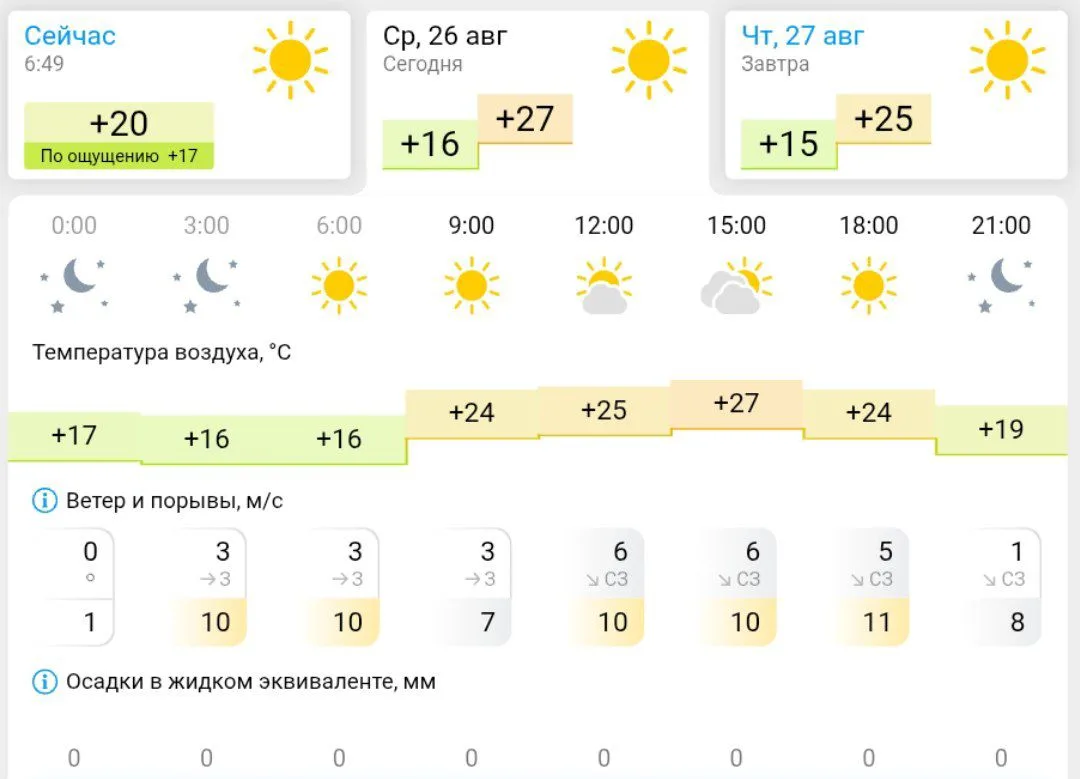 Погода в Камышине сегодня
