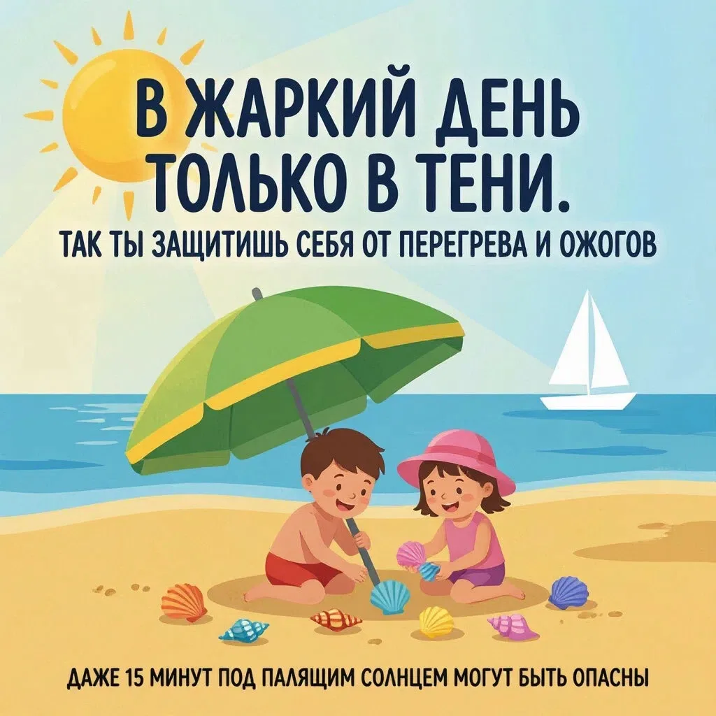 ☀️ Жара — не повод рисковать: простые правила безопасности для школьников ☀️