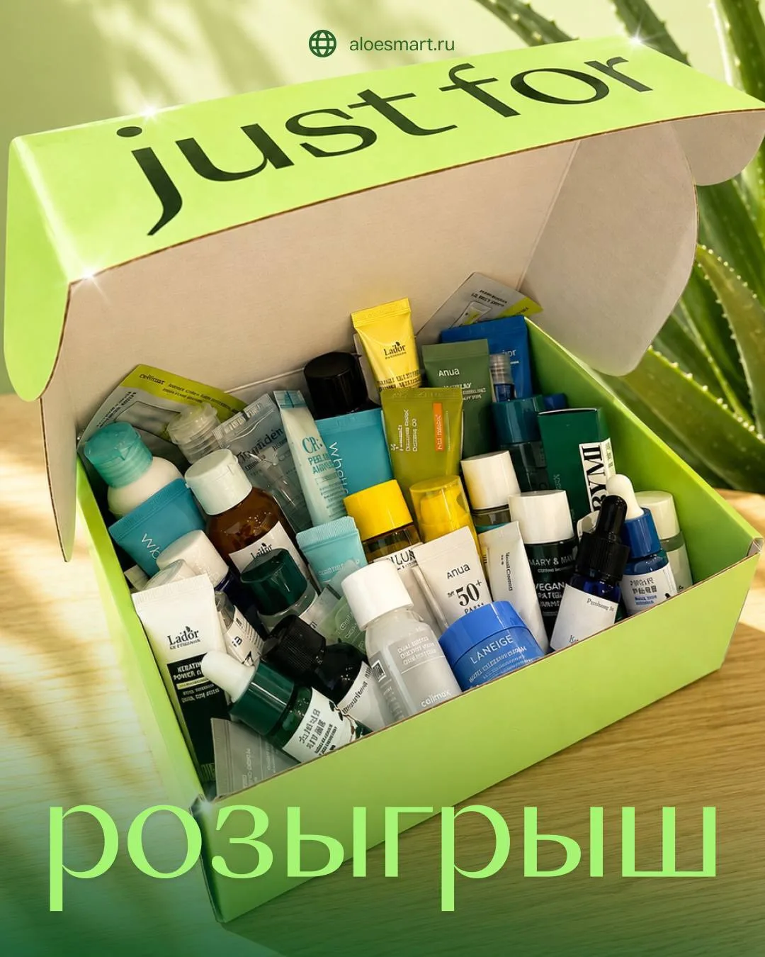 🎁 ALOEsmart разыгрывает целый бокс миниатюрных хитов🤩
