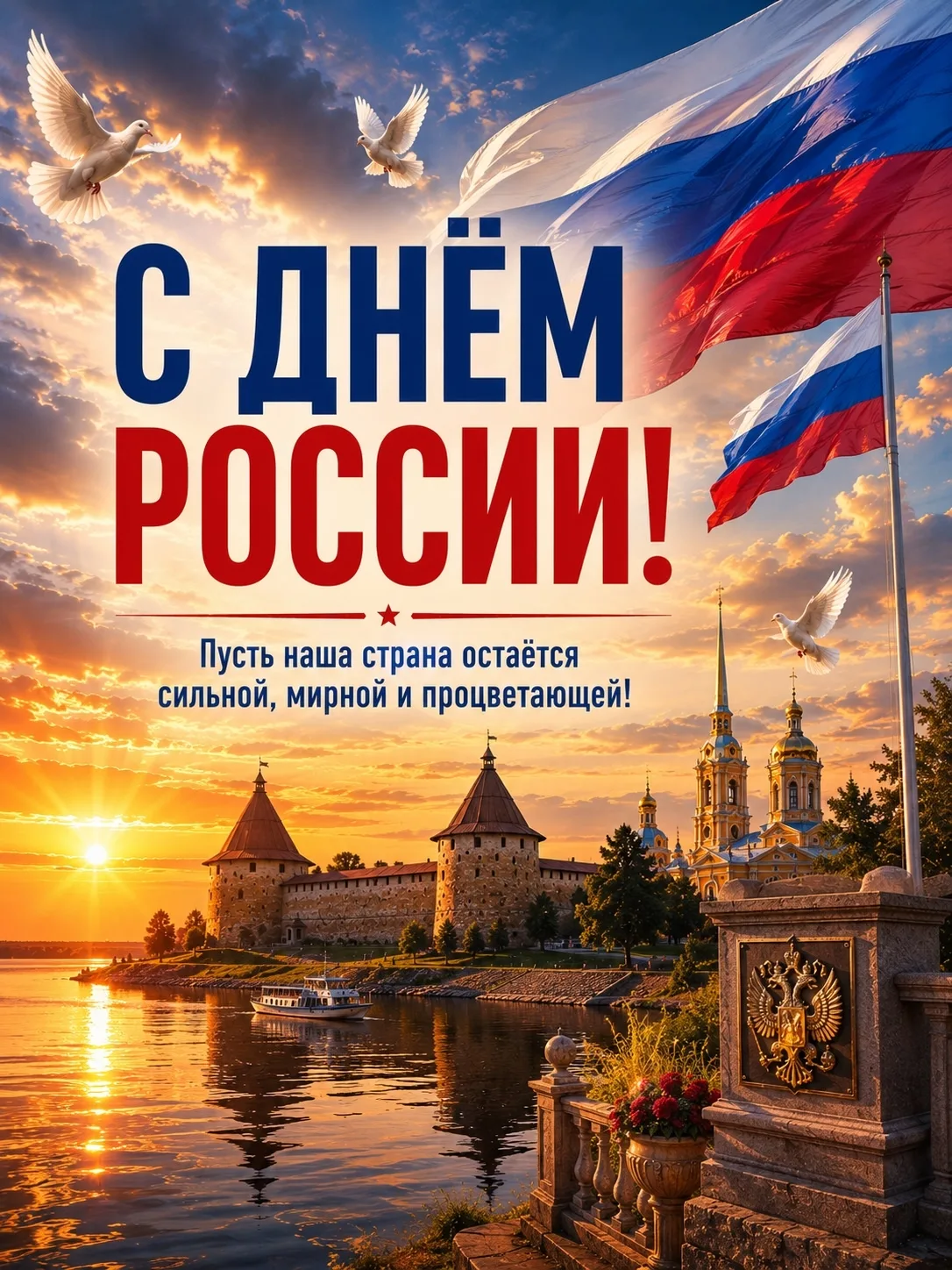 Дорогие друзья, поздравляем  вас с Днём России! 🇷🇺

Бескрайние просторы, богатая история, уникальн