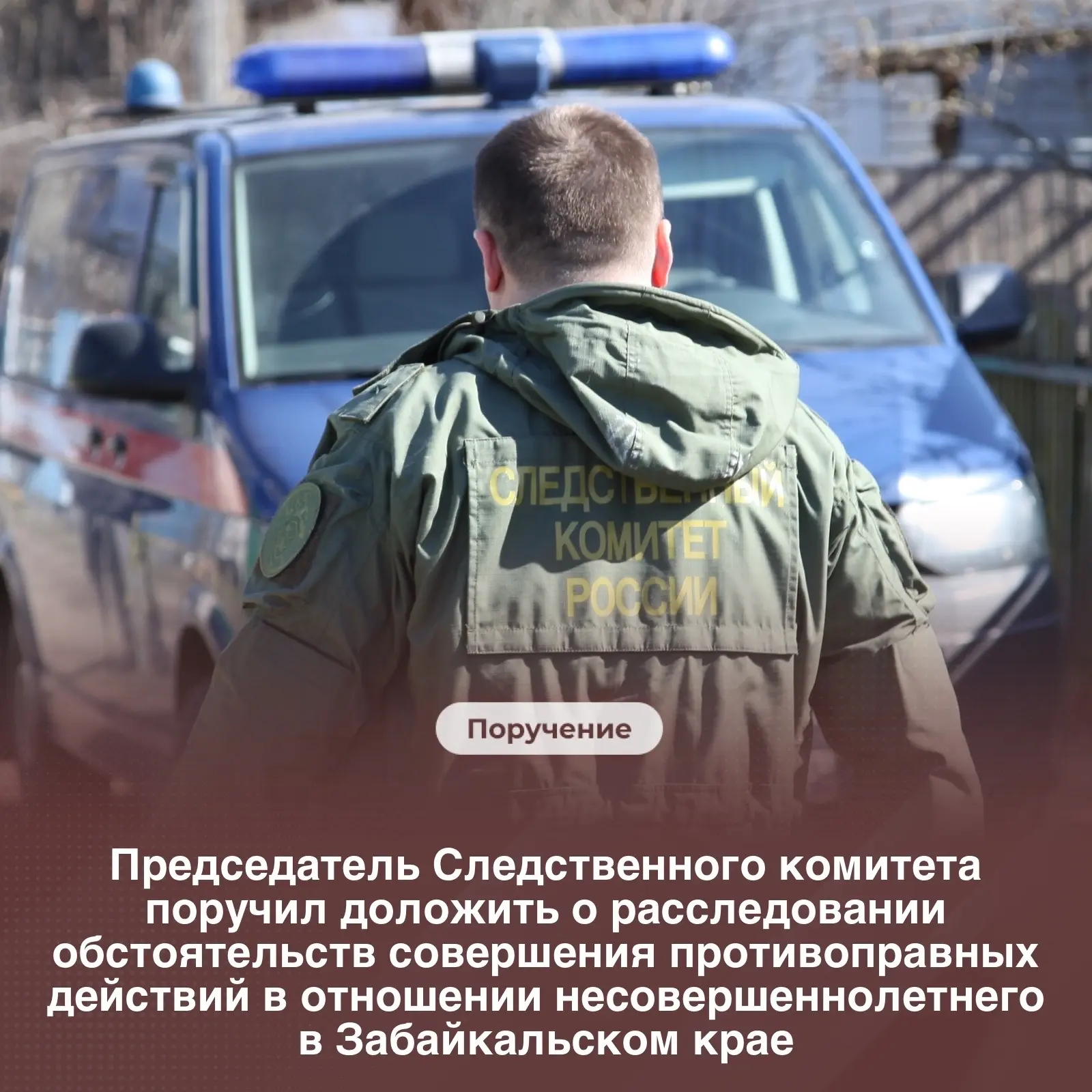 Председатель Следственного комитета поручил доложить о расследовании обстоятельств сове...