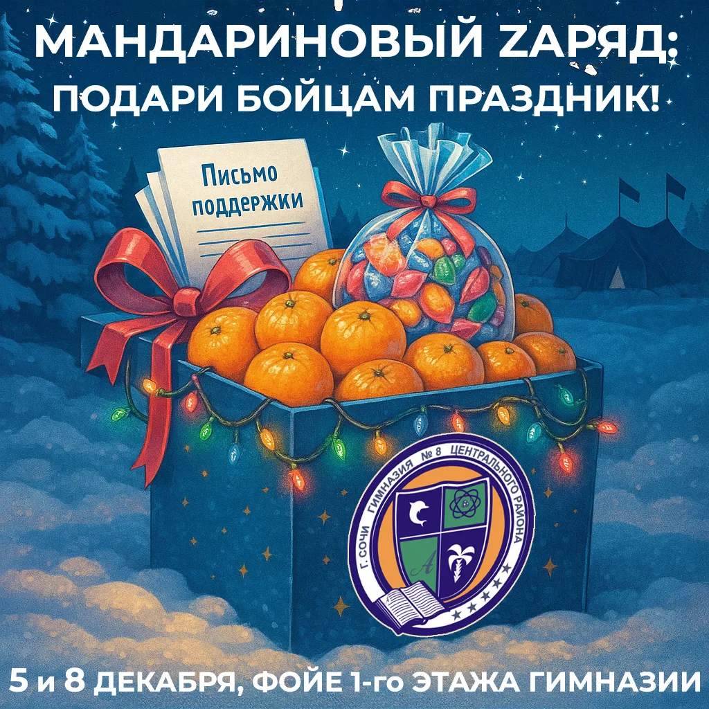 МАНДАРИНОВЫЙ ZАРЯД: 🎉 ПОДАРИ БОЙЦАМ ПРАЗДНИК! 🎄  Zима уже стучится в дверь, а вместе с ней – самый с