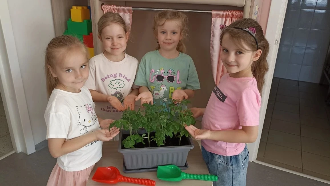 Ах, это ЛЕТО 🌞🎇
 ВСЕ РАСТЕТ И ПАХНЕТ🌺 ОГОРОДИК у Букварят-4 тоже набирает рост и скоро будем набл