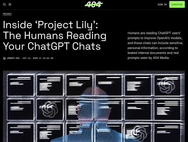 Подрядчики OpenAI читают диалоги пользователей ChatGPT