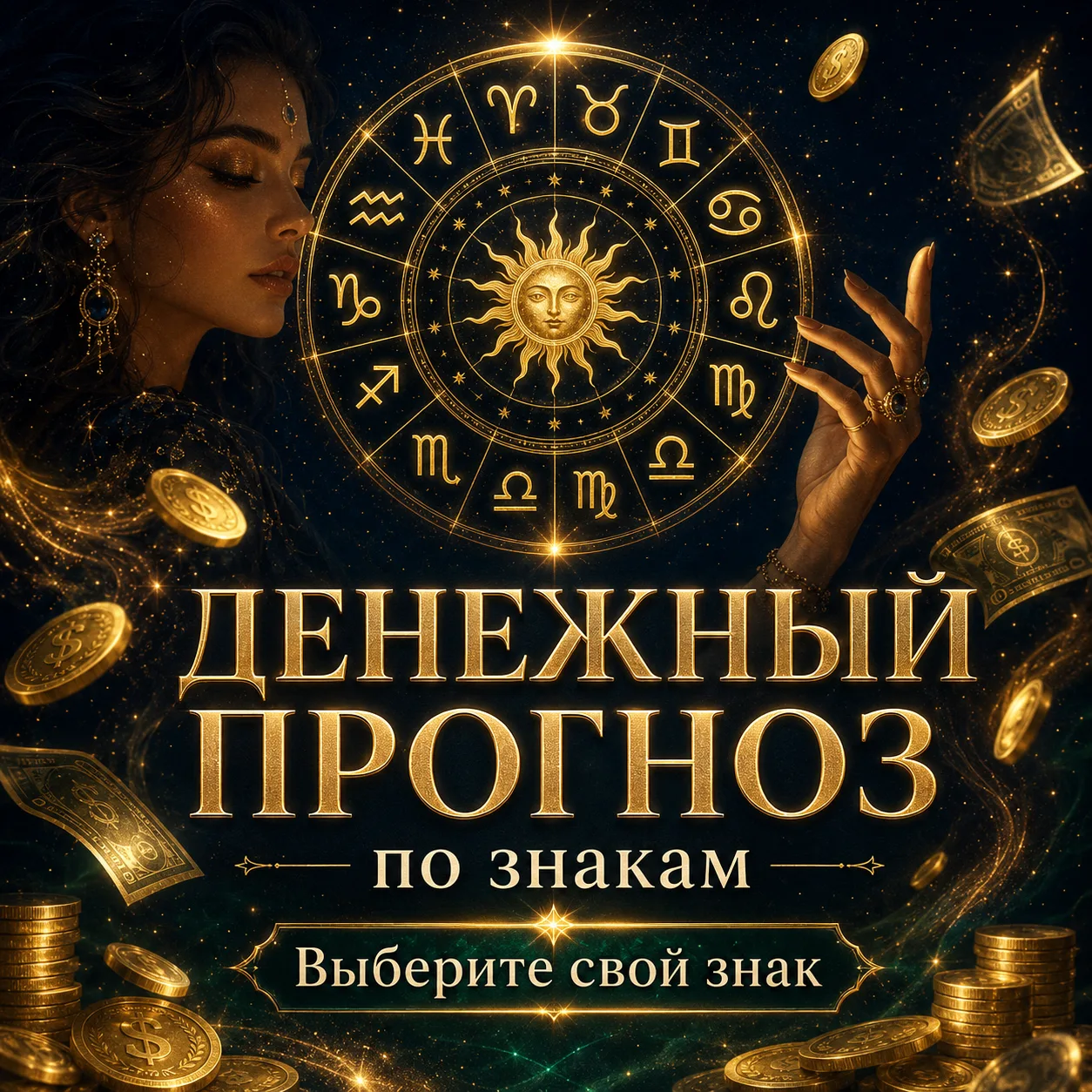 💸 Денежный прогноз для каждого знака  У каждого знака сейчас своя финансовая энергия.  Кому-то звёзд