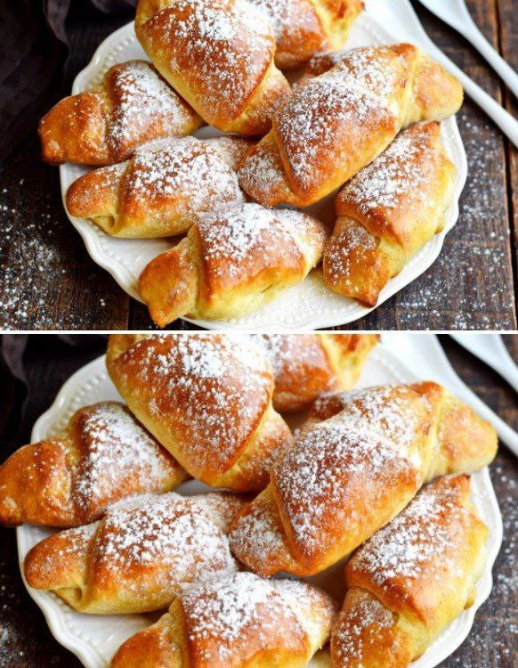 Творожные рогалики – я от них в восторге 🥐

Мягкие, пышные, пеку снова и снова, с разными начинками