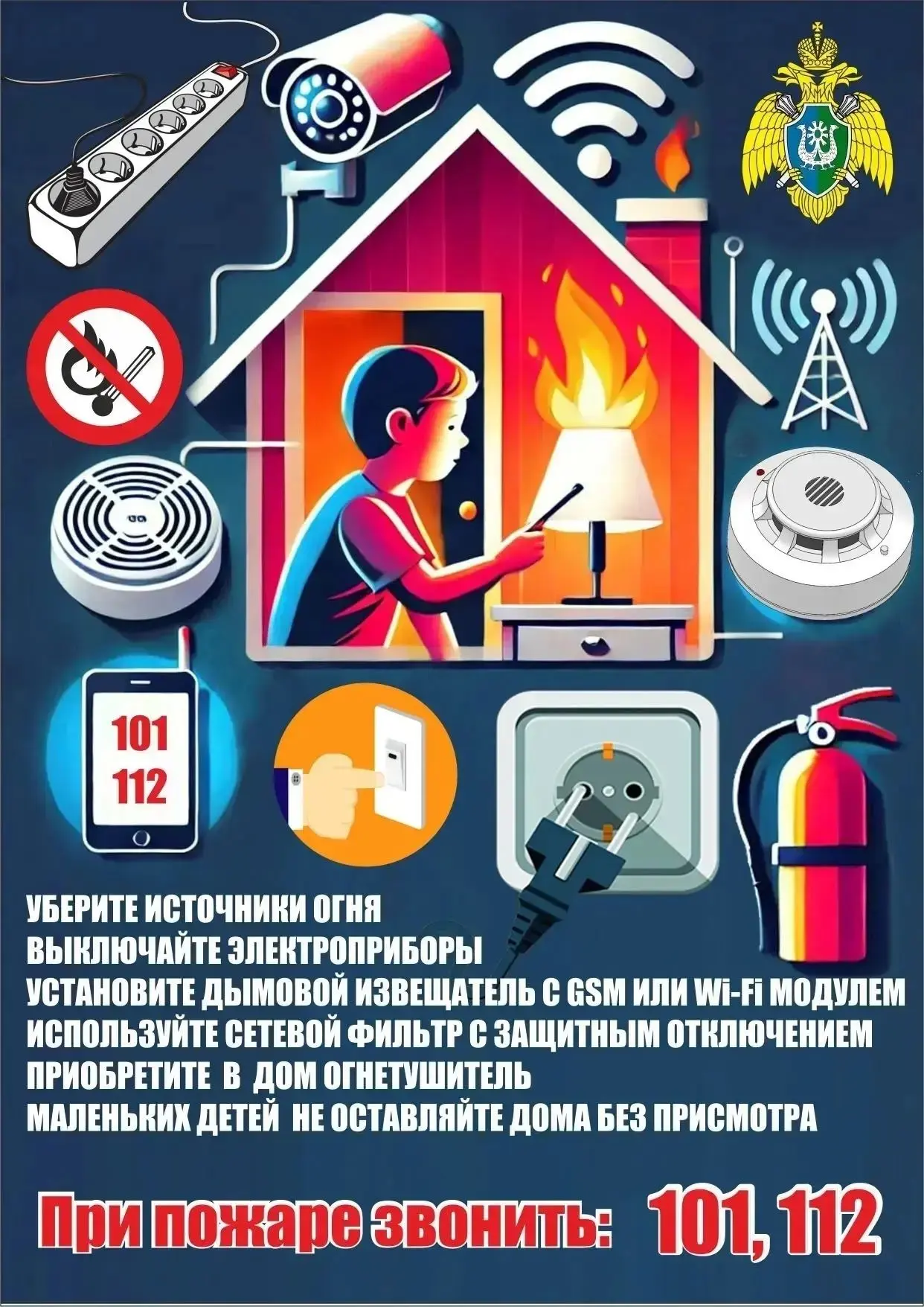А вы уверены, что дома безопасно? 🧐🛡

Пожар проще предотвратить, чем потушить. Проверьте себя и св