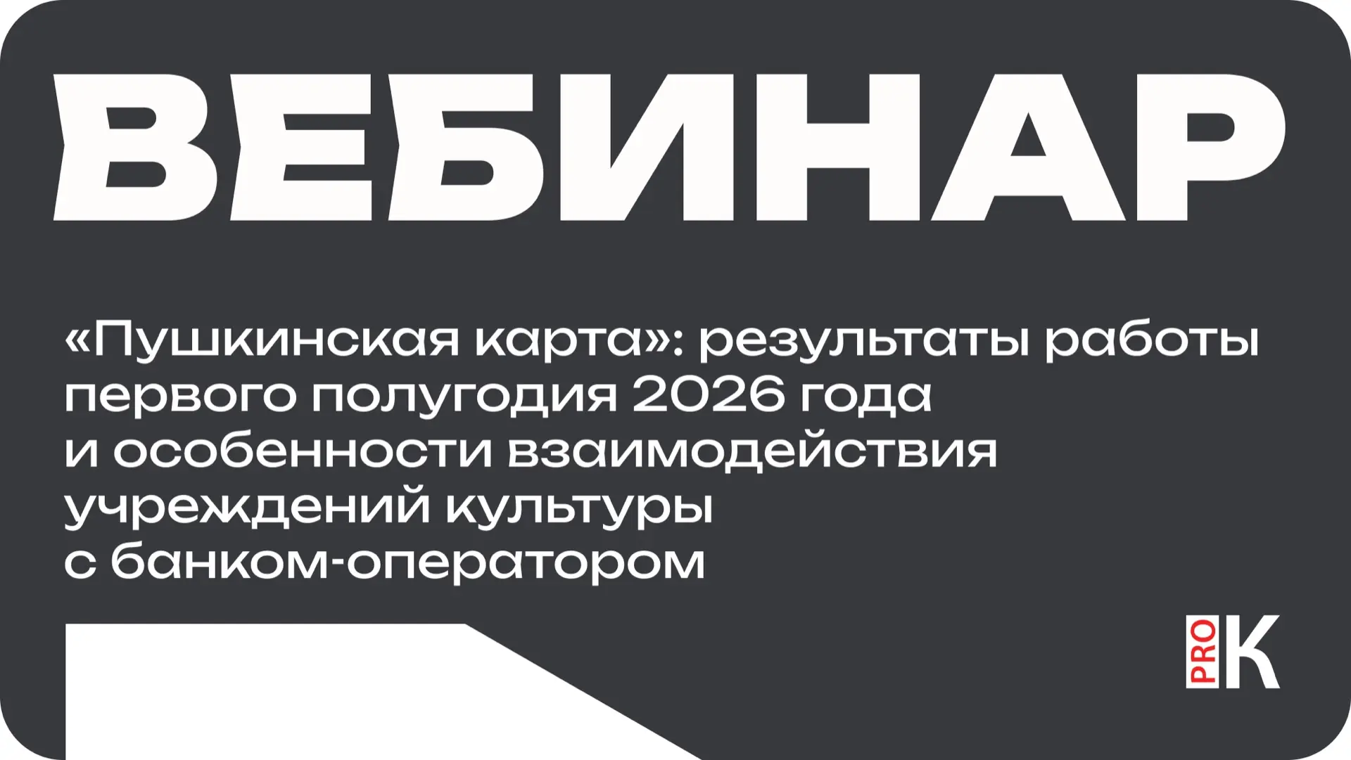 Доступна запись вебинара «Пушкинская карта»: результаты работы первого полугодия 2026 г...