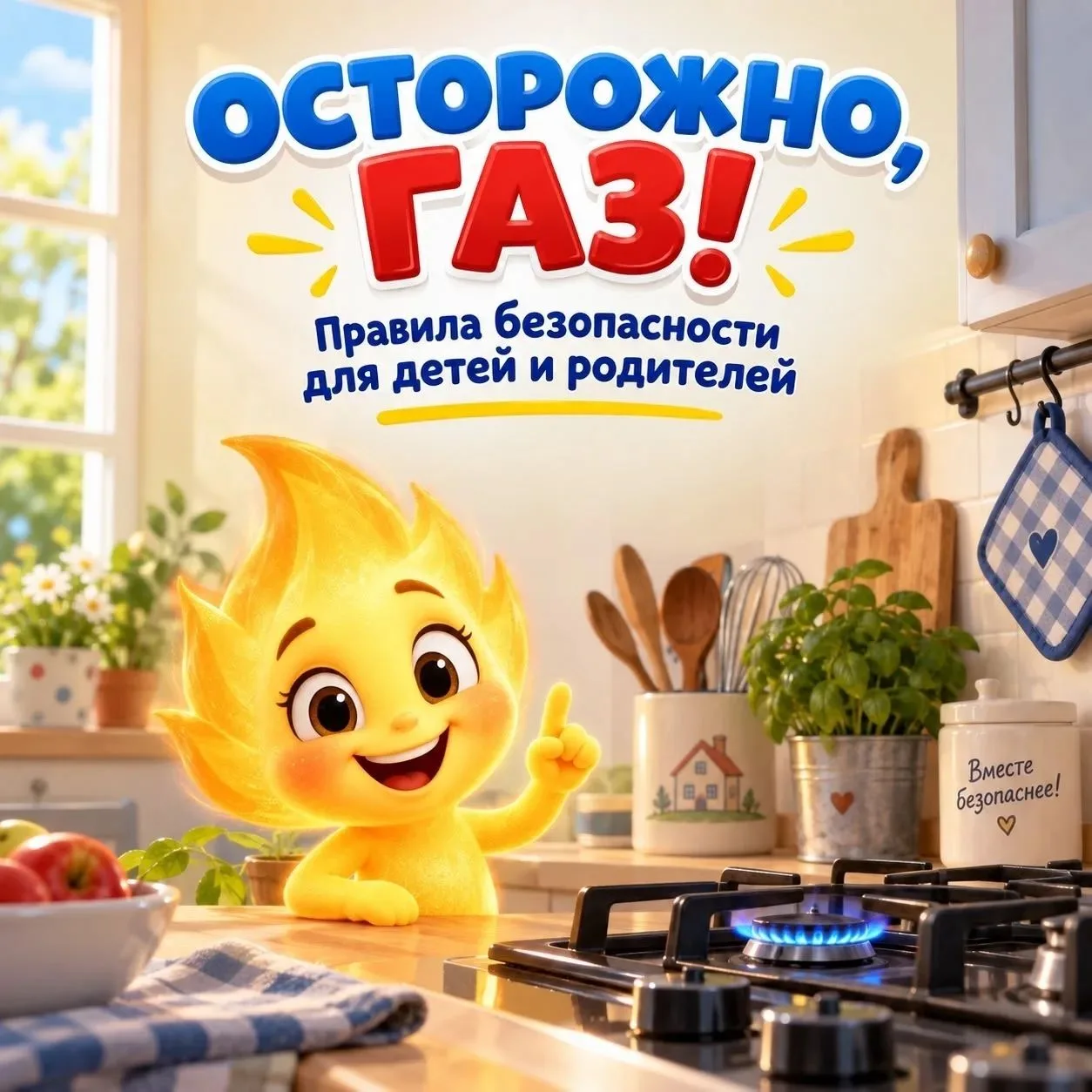 Осторожно, газ! Разбираем важные правила безопасности вместе с детьми