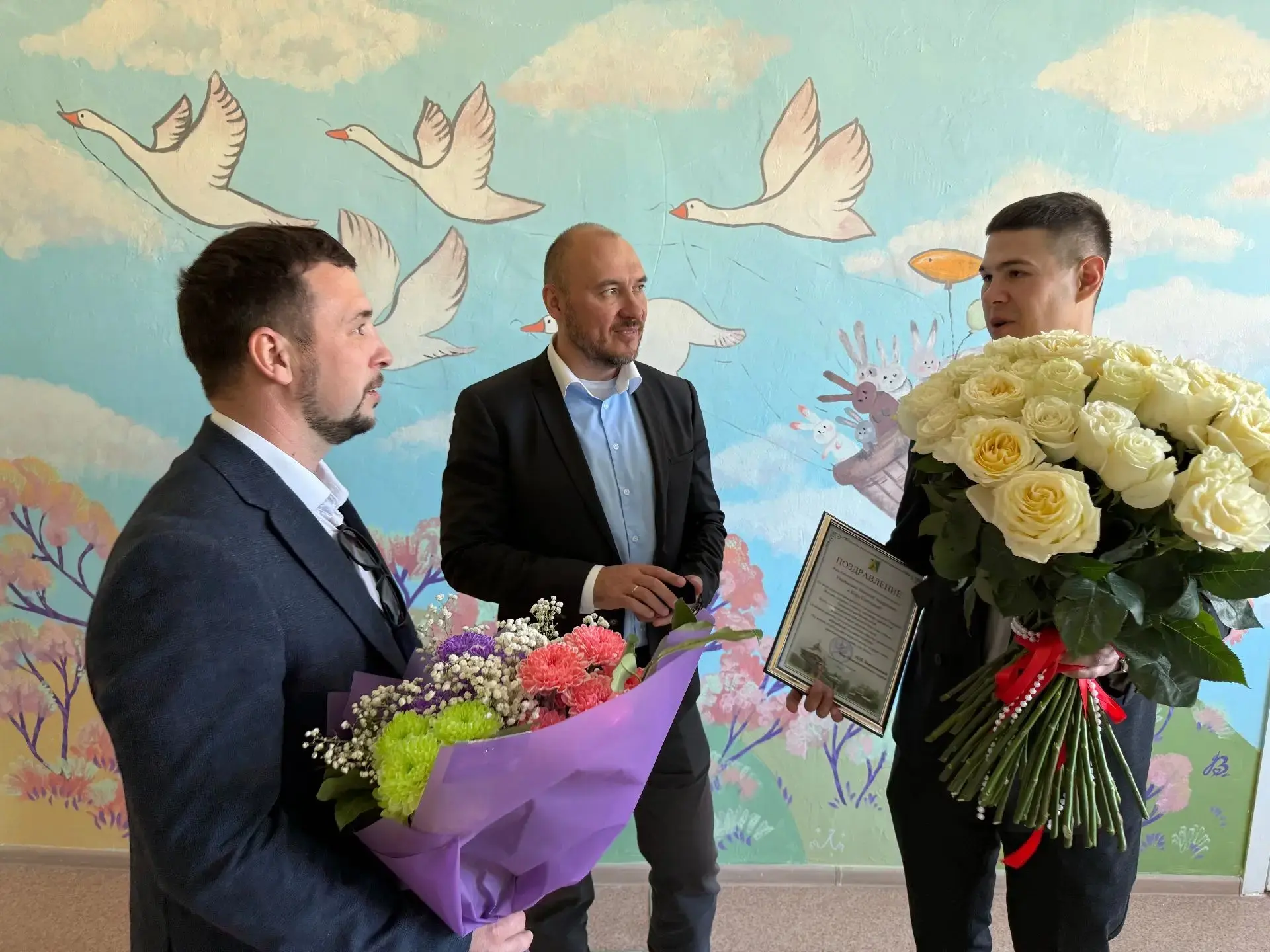 👶 Мэр Нижнеилимского округа Павел Березовский и председатель Думы округа Александр Хливицкий встрети