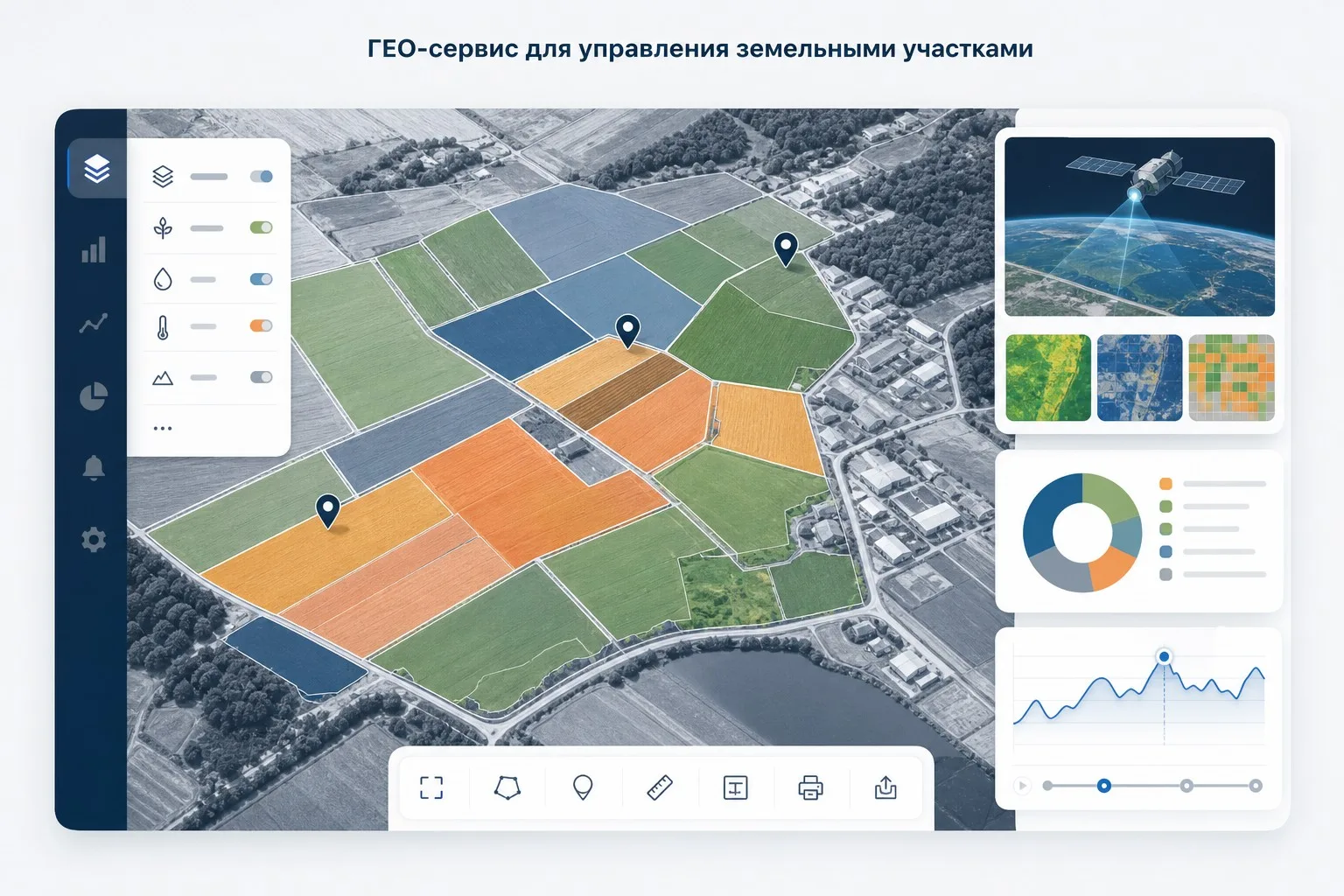 🌍 ГЕО-сервис для контроля земельных участков

ГЕО‑сервис – инструмент для аналитики и эффективного 