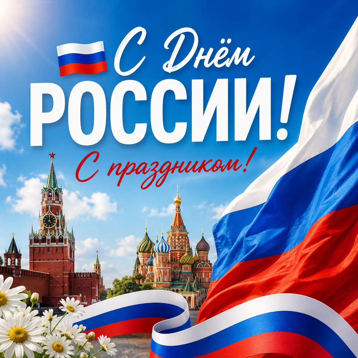 🇷🇺 С Днём России!

✨ 12 июня — праздник единства, гордости за нашу страну, её историю, достижения 