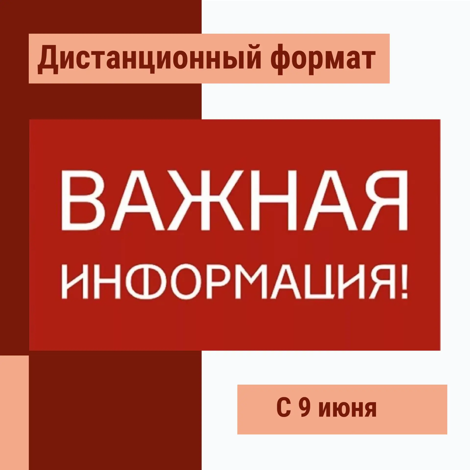 ❗Важно❗

С 9 июня мы переходим на дистанционный режим.

Очных занятий на Севастопольской станции юны