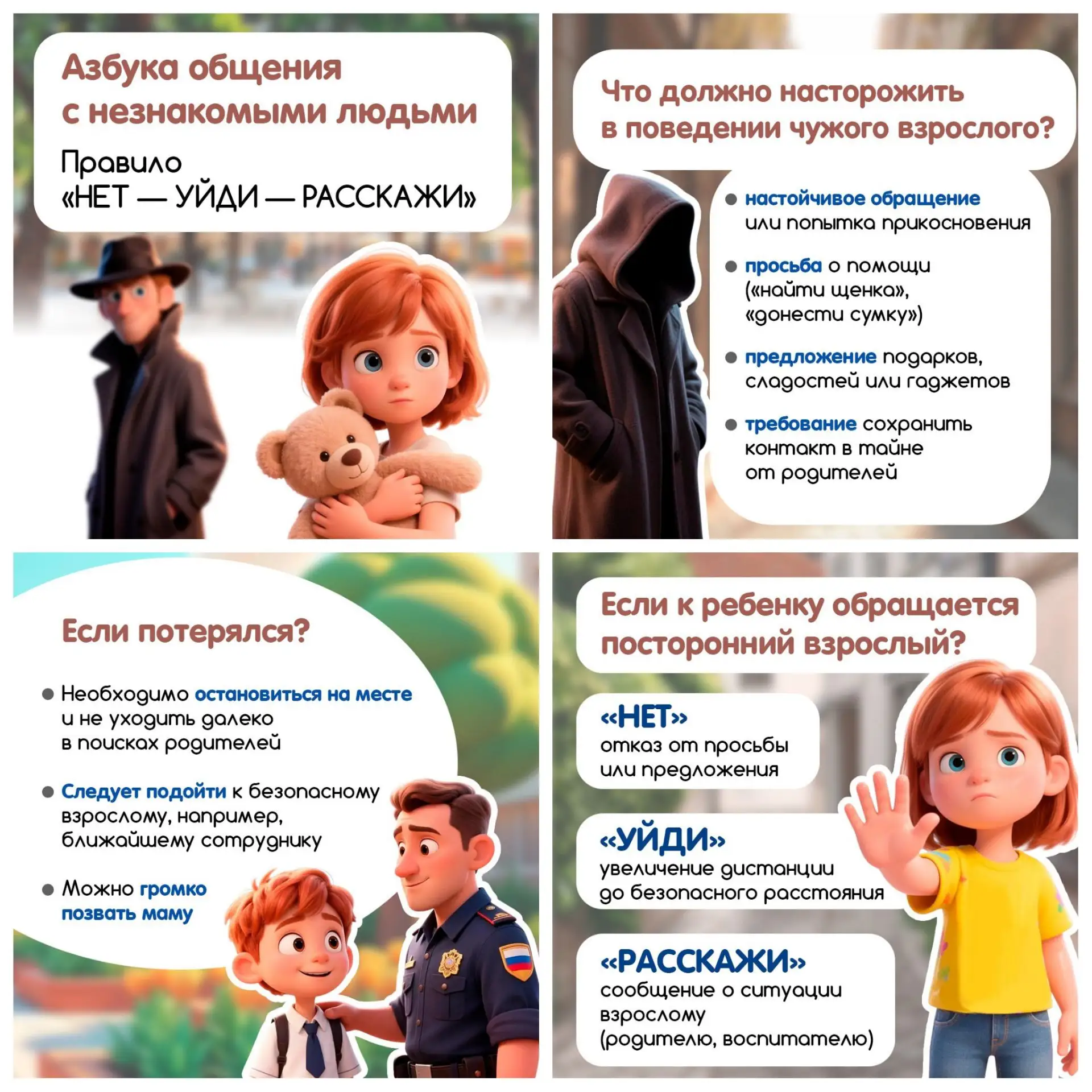 Улица полна интересных событий👧👦

Но иногда ребенок может столкнуться с неожиданными просьбами от 