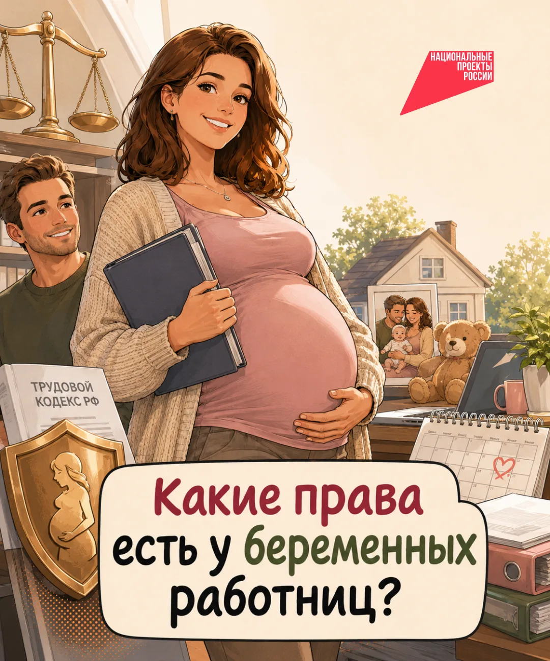 Я беременна! Меня уволят 😳 

Ни в коем случае. А ещё не отправят на тяжёлую физическую работу или н