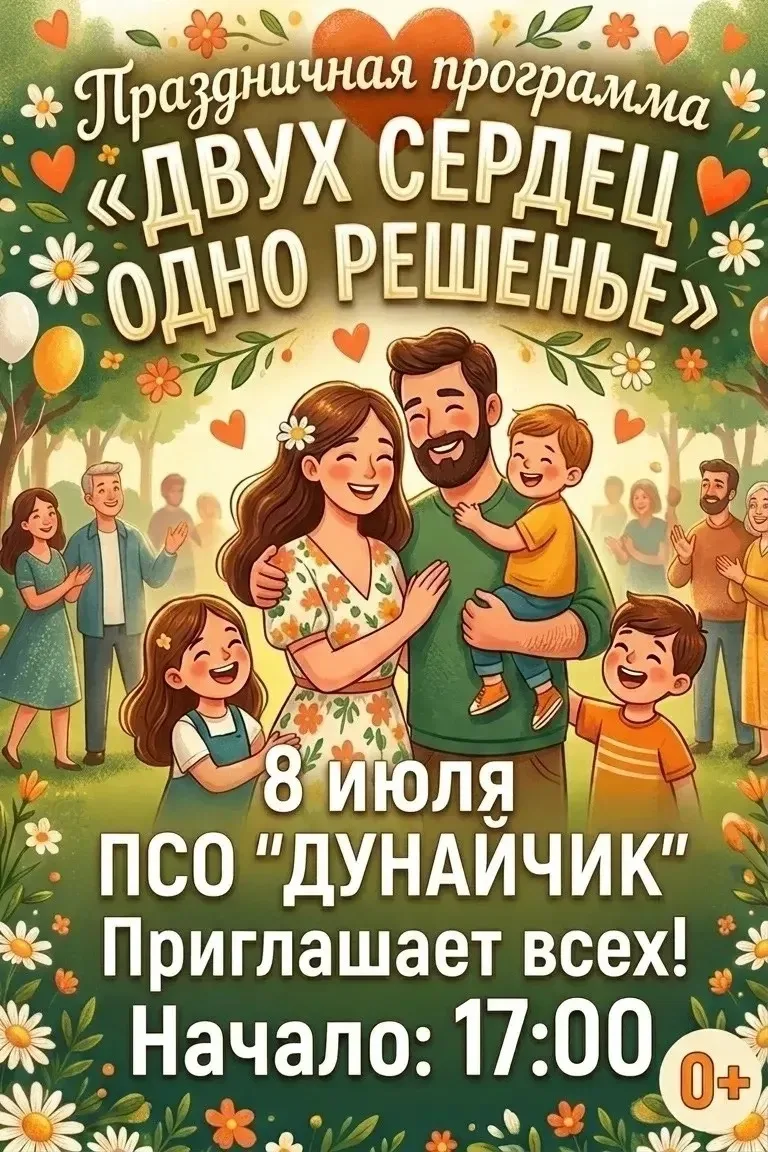 Дорогие друзья! Приглашаем вас провести самый теплый и душевный день в году вместе с нами. 8 июля мы