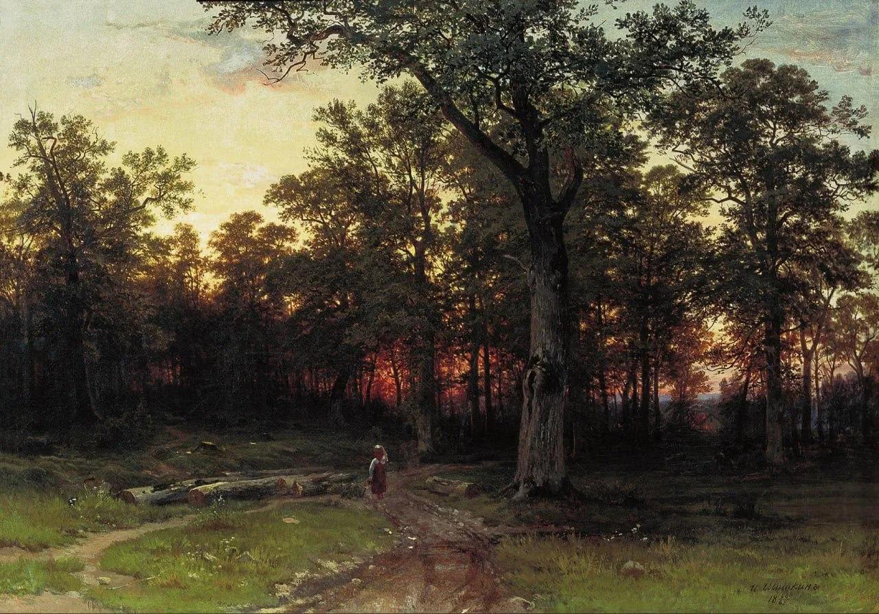 «Лес вечером», 1868-1869.