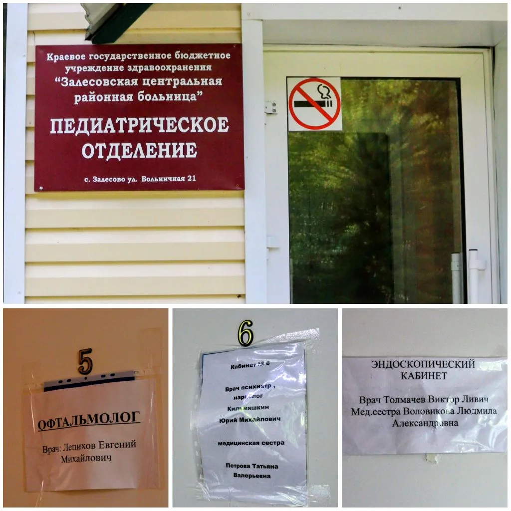 ☑️ Расположение кабинетов медработников и специалистов Залесовской ЦРБ на время капремо...