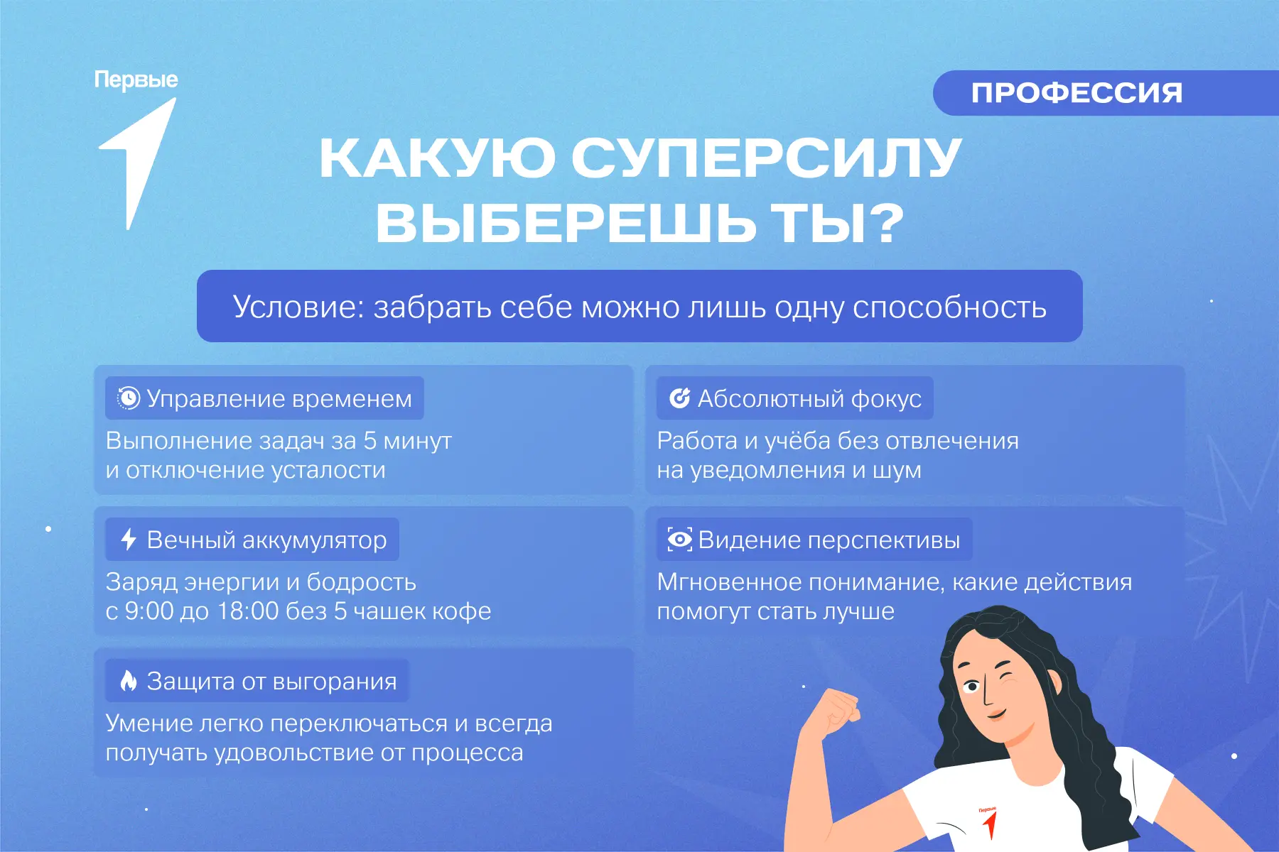 Перед тобой  секретный артефакт, способный выдать одну невероятную способность для рабо...