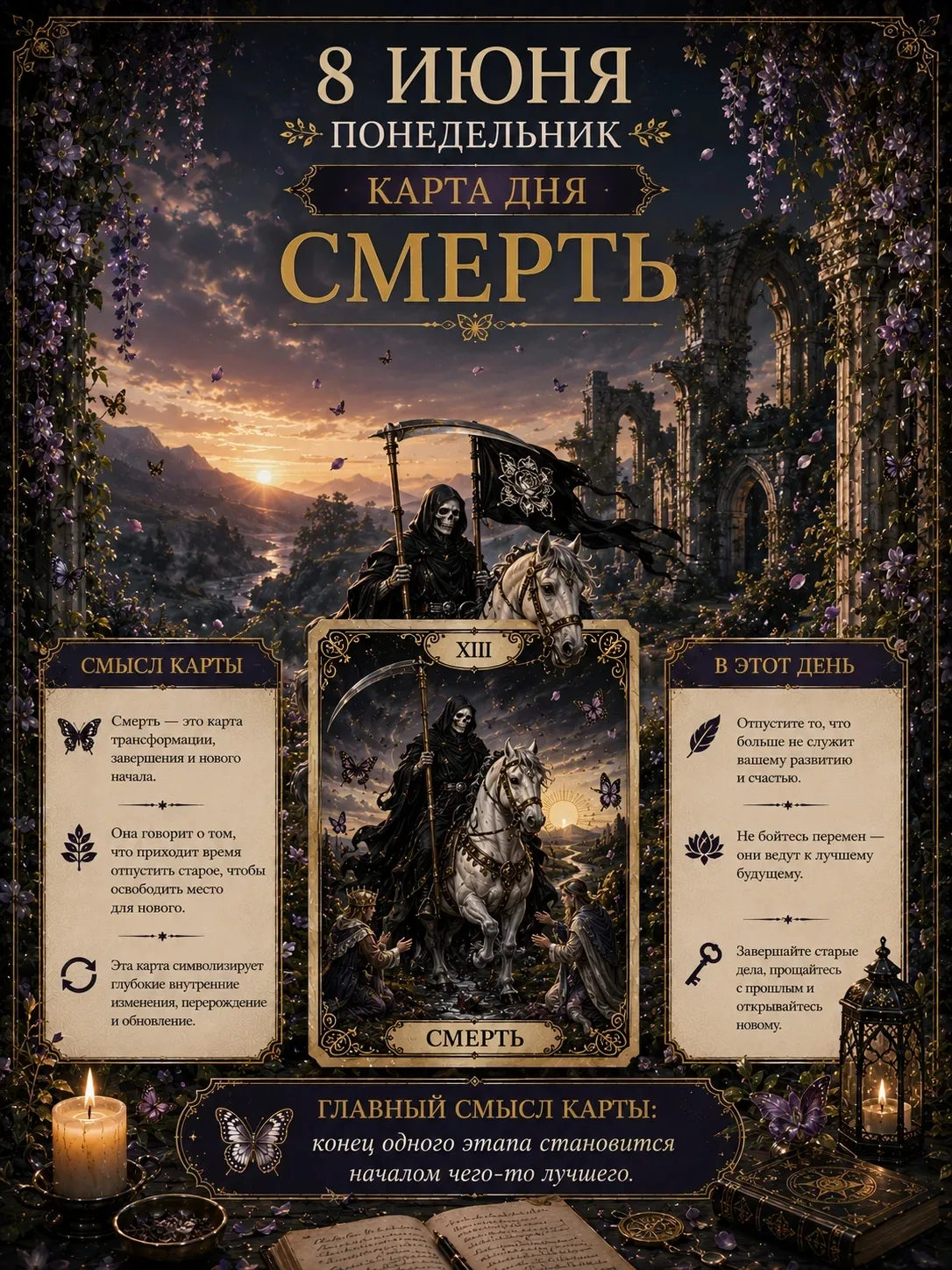 📅 8 июня, понедельник — 🦋 Смерть