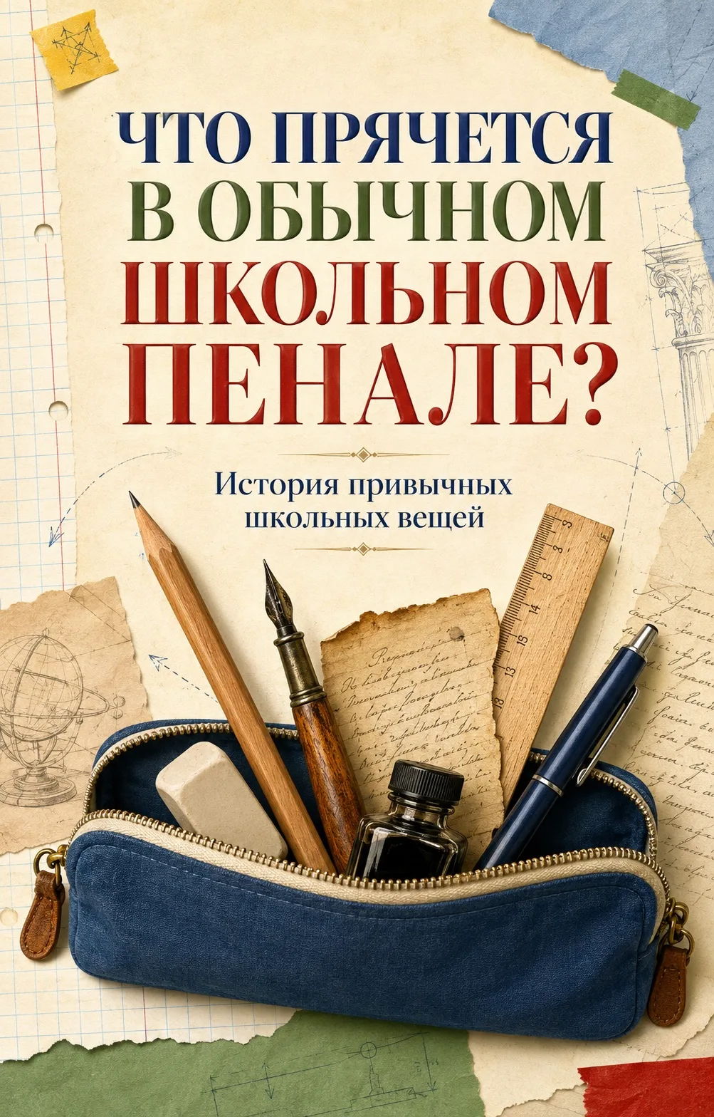 ✏️ КАКАЯ ИСТОРИЯ ПРЯЧЕТСЯ В ОБЫЧНОМ ШКОЛЬНОМ ПЕНАЛЕ?
