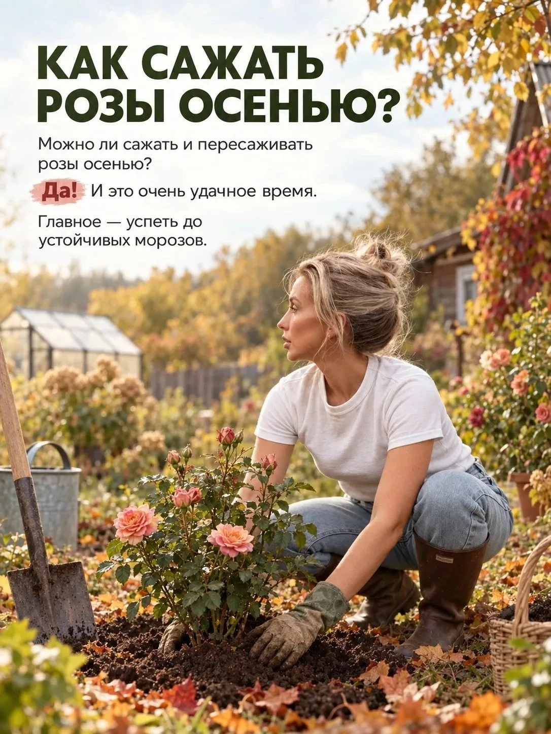 Как сажать розы осенью?