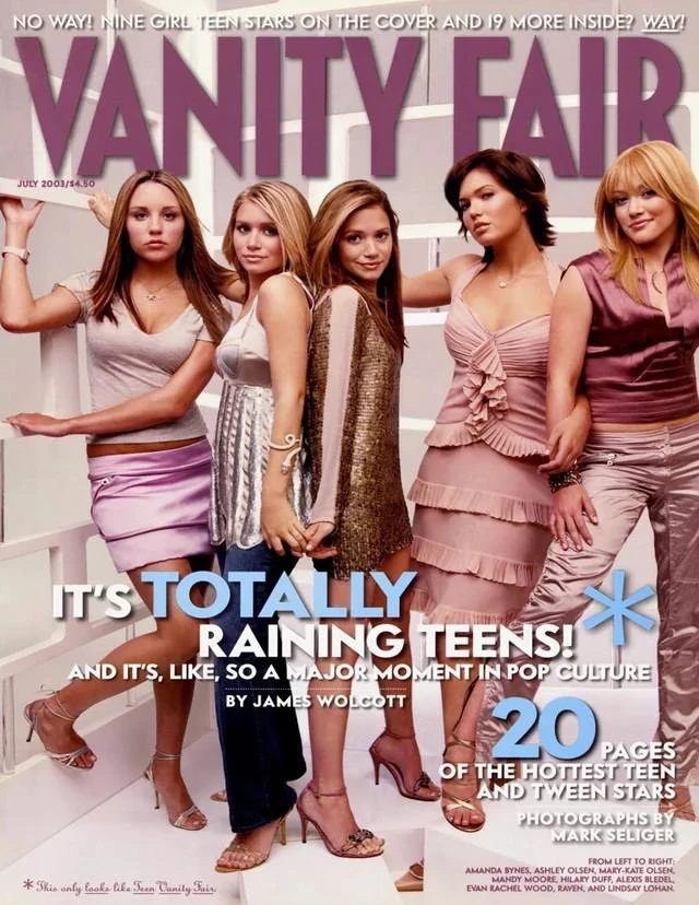 It’s Totally Raining Teens!

Iconic выпуск Vanity Fair (июль 2003).

Это был специальный номер, посв