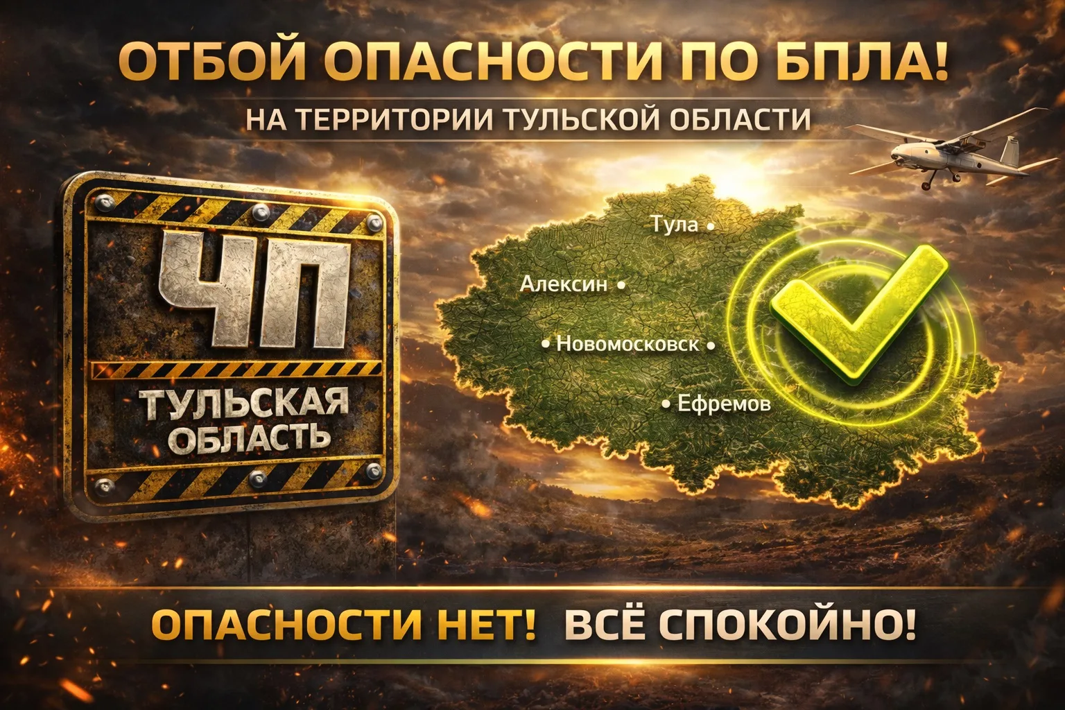 ОТБОЙ ОПАСНОСТИ ПО БПЛА