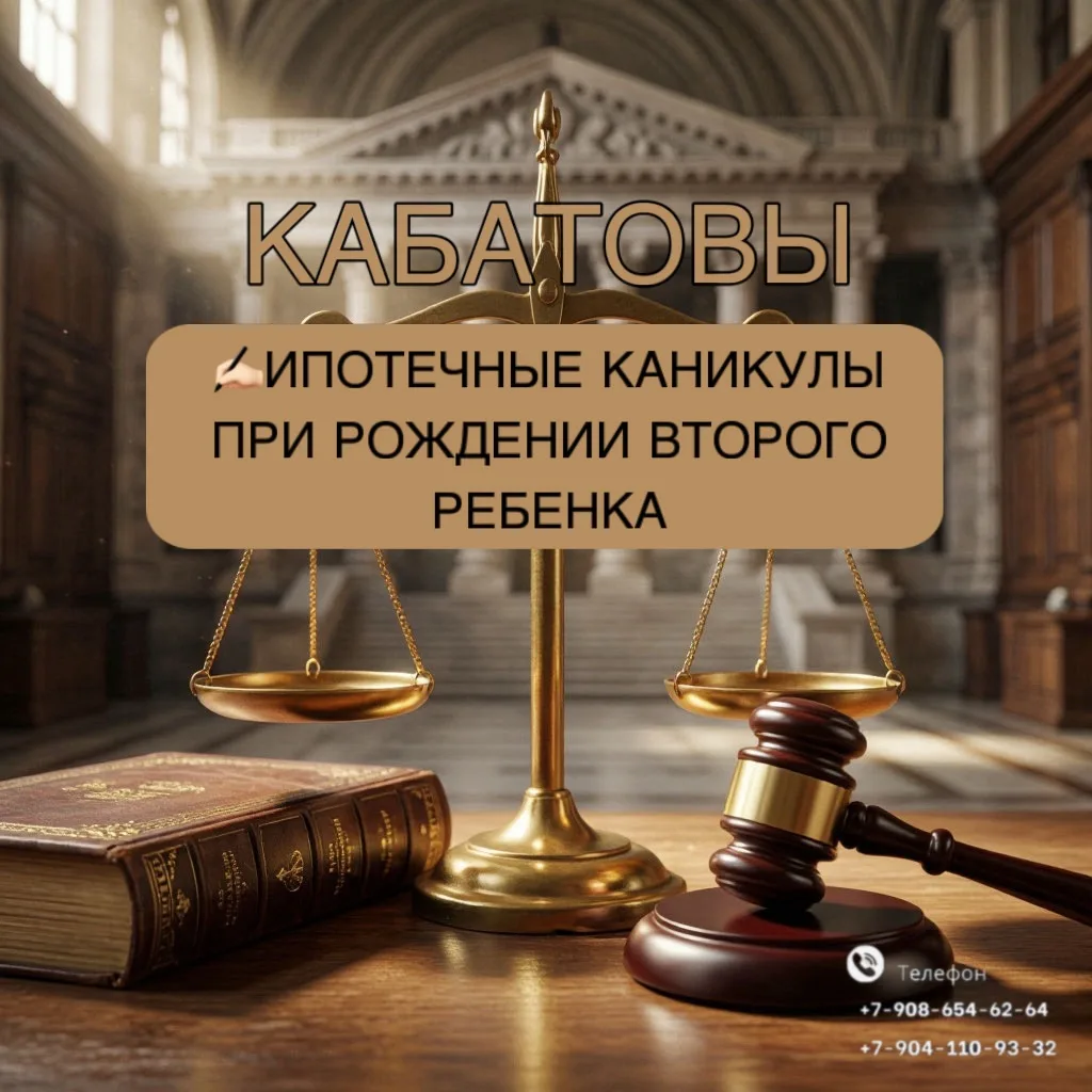 ⁉️ИПОТЕЧНЫЕ КАНИКУЛЫ - теперь при рождении второго ребёнка: