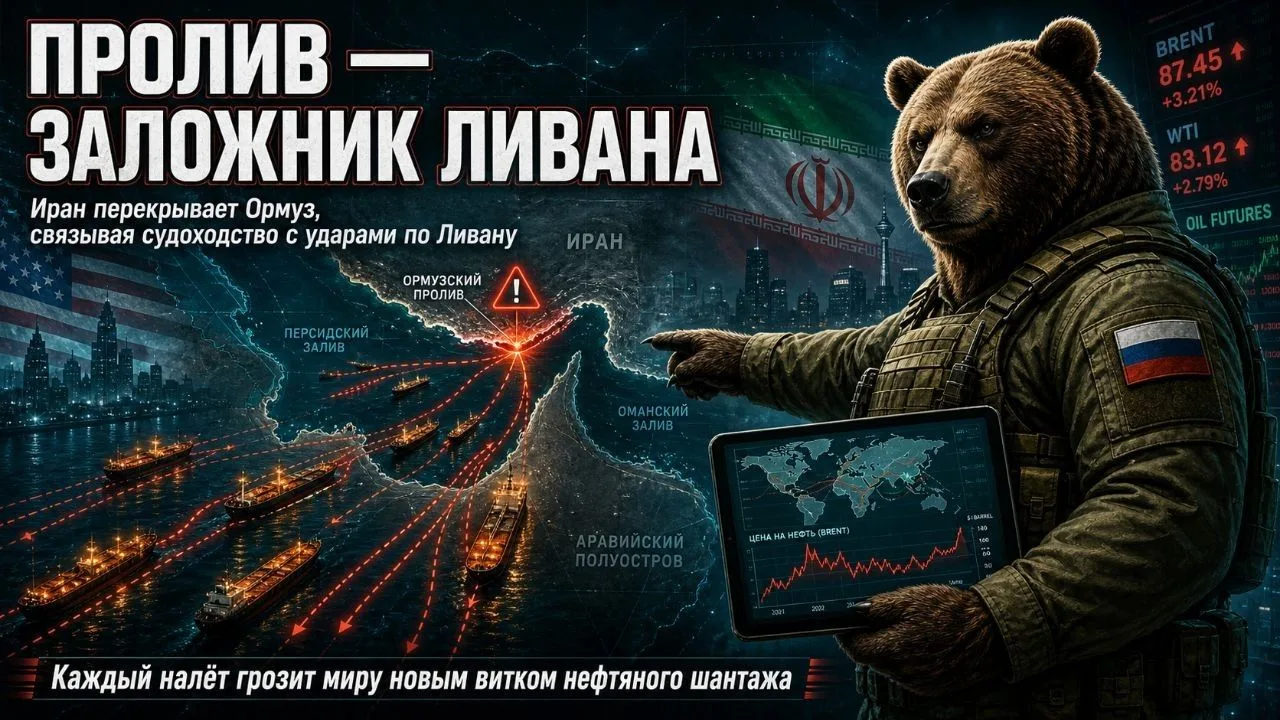 ⛓️ Пролив как заложник Ливана
 
Иран снова объявил о закрытии Ормузского пролива. Произошло это из‑з