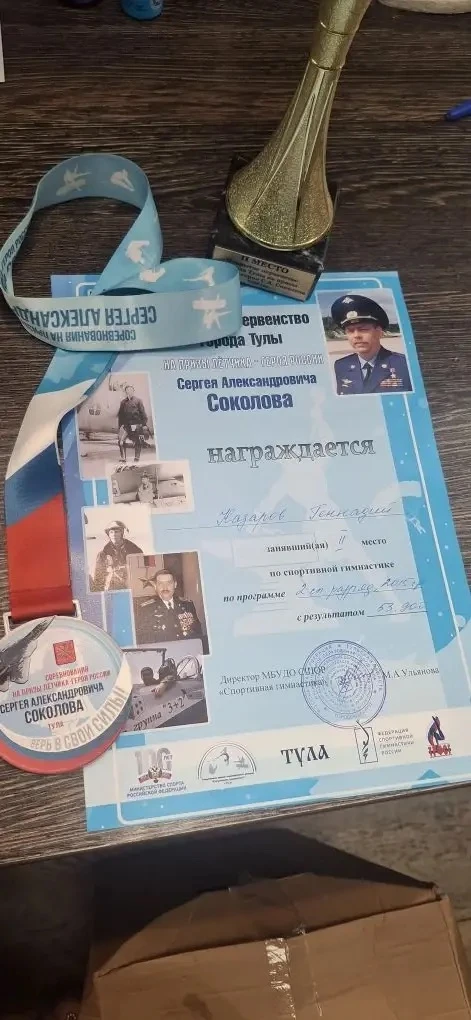 🏆 Наш ученик — призёр Первенства города Тулы по спортивной гимнастике!  С 20 по 22 мая 2026 года в с