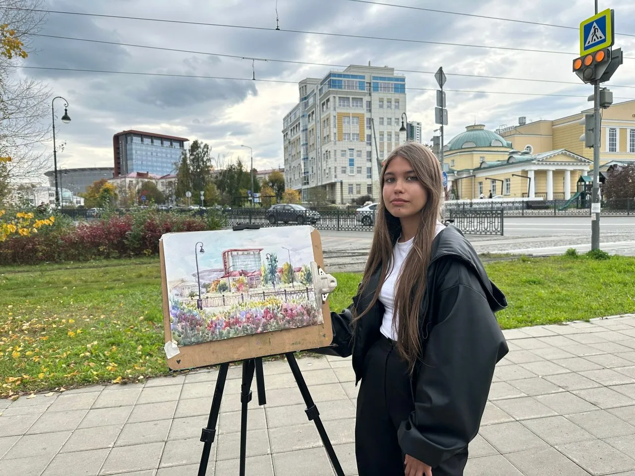 В Бисертской средней школе №2 состоялась дебютная выставка ученицы МКУДО БДШИ - Смирнов...