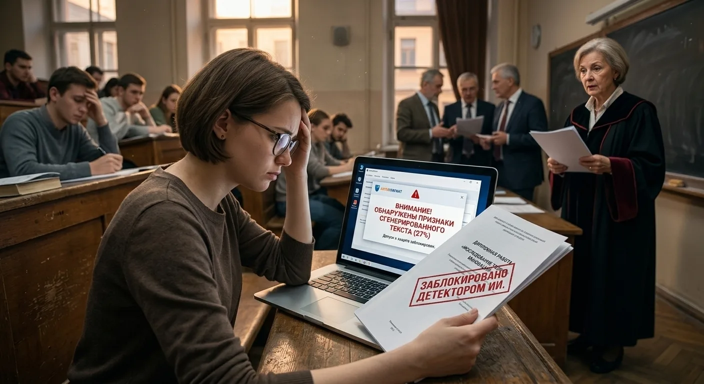 🎓🤖 «Антиплагиат» сдался: ИИ в вузах неизбежен, но есть нюанс  ​Главный чекер страны официально призн