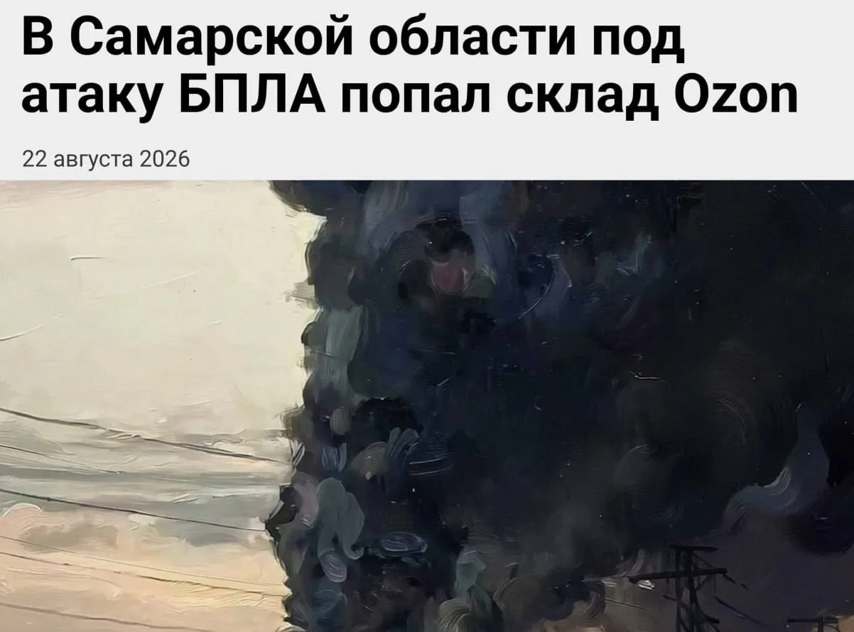 В России впервые атакован склад Озон