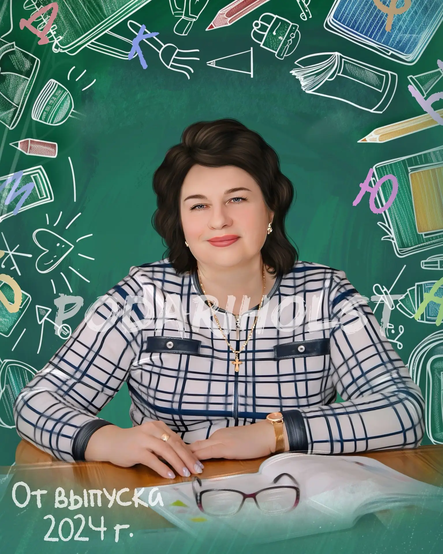 Трогательный подарок для любимого учителя! 🎨