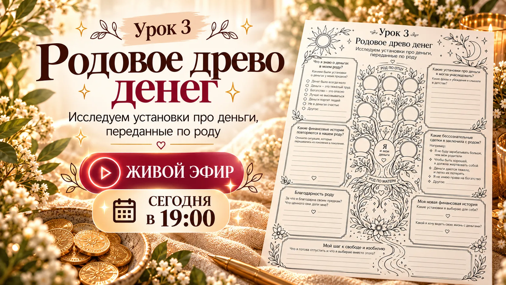 Сегодня встречаемся на живом эфире Женского круга