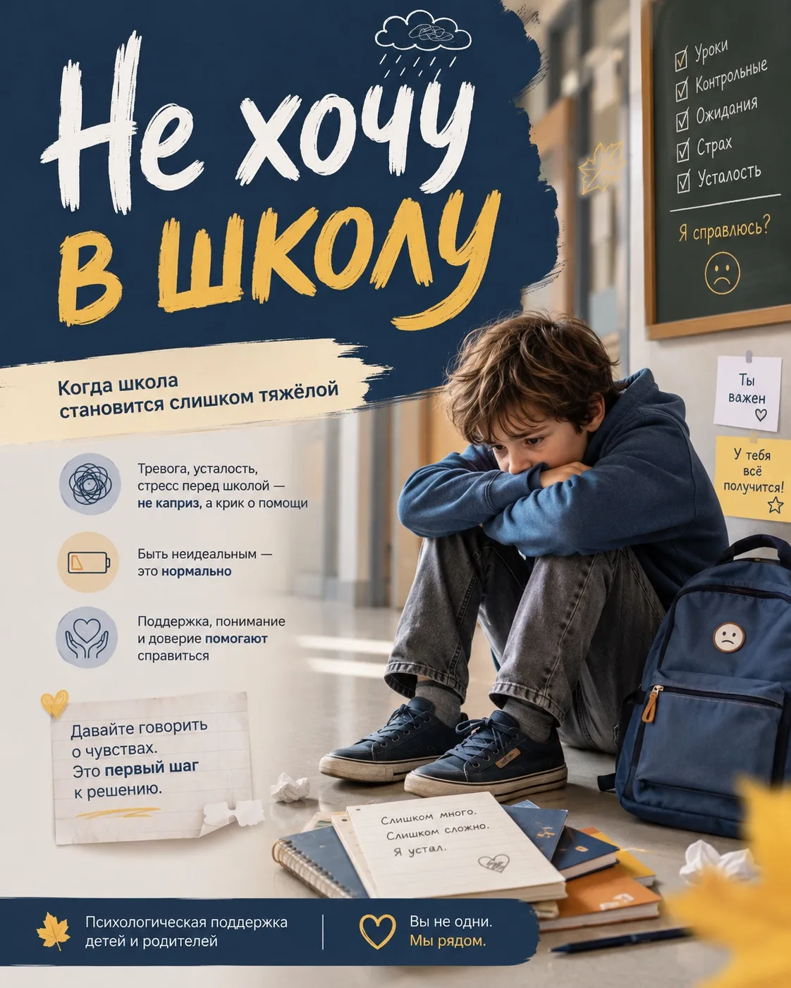 🎒«Не хочу в школу»: лень или сигнал, который важно вовремя заметить?