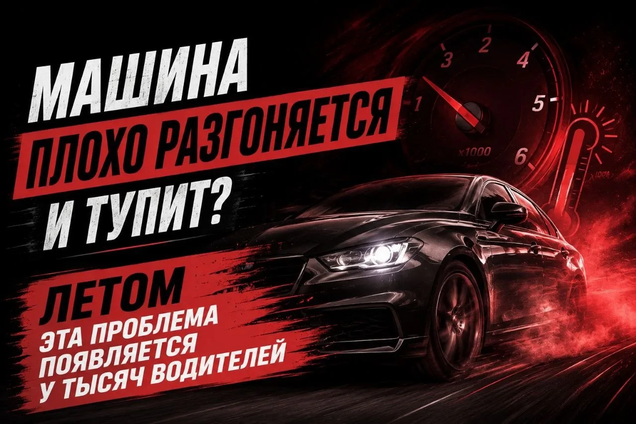 🚗 Машина плохо разгоняется и «тупит» летом?