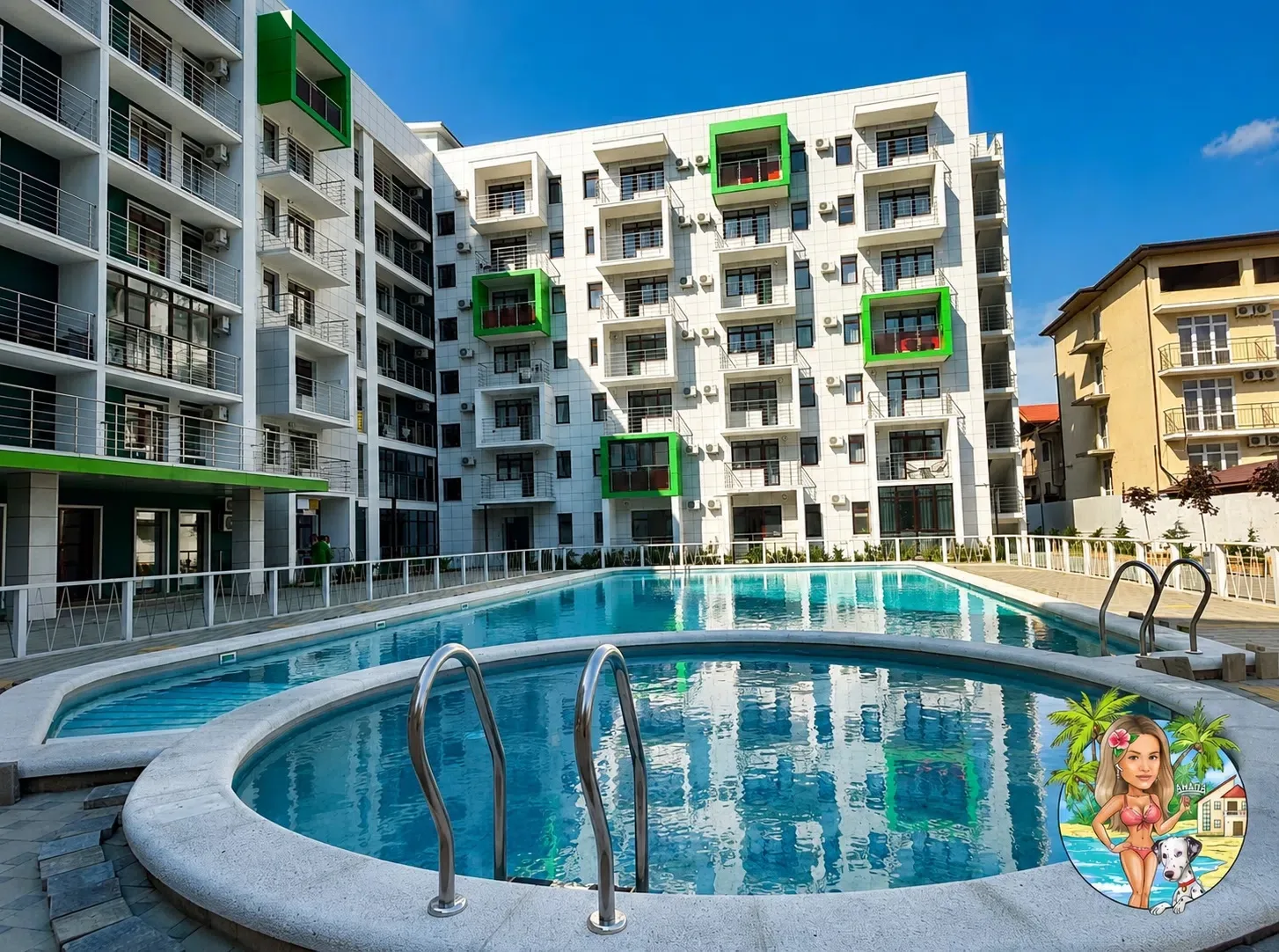 🌴 Современные квартиры с бассейном в шаге от моря 
Отдых, где всё рядом, красиво и по-настоящему ко