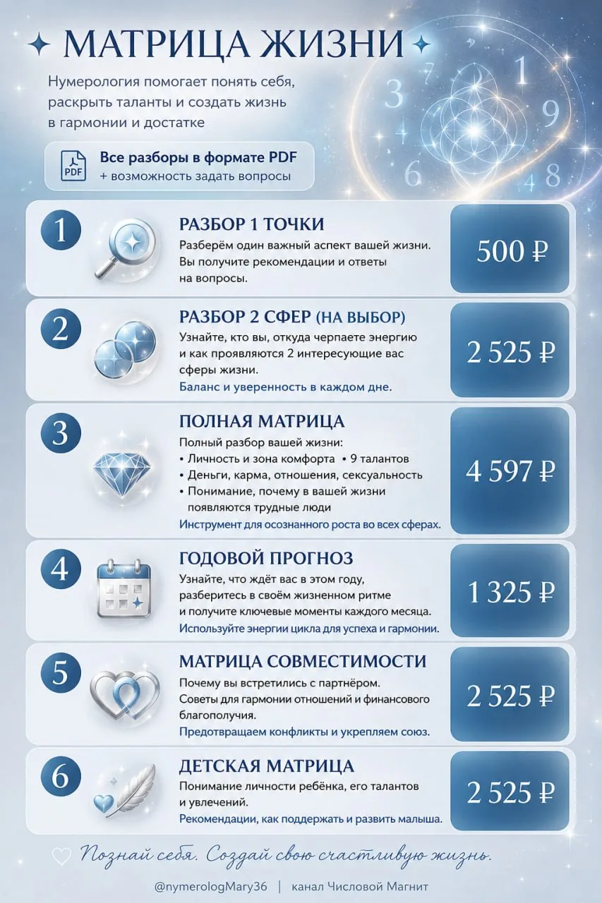 ✨ Мои Услуги ✨