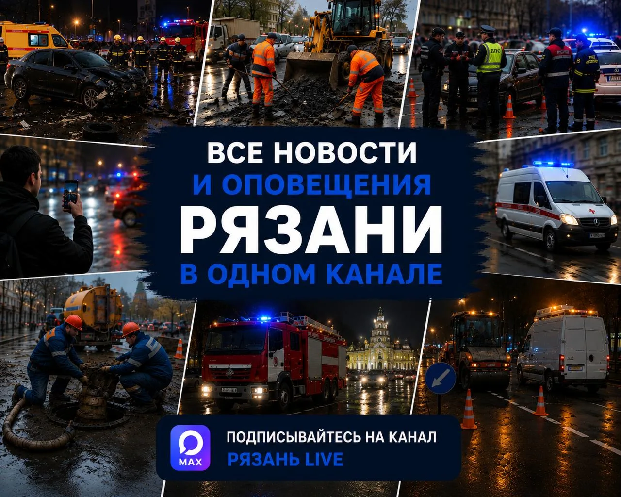 ❗️ Рязань, внимание! 

Наконец-то в MAX появился канал, в котором собрали все важные новости и опове