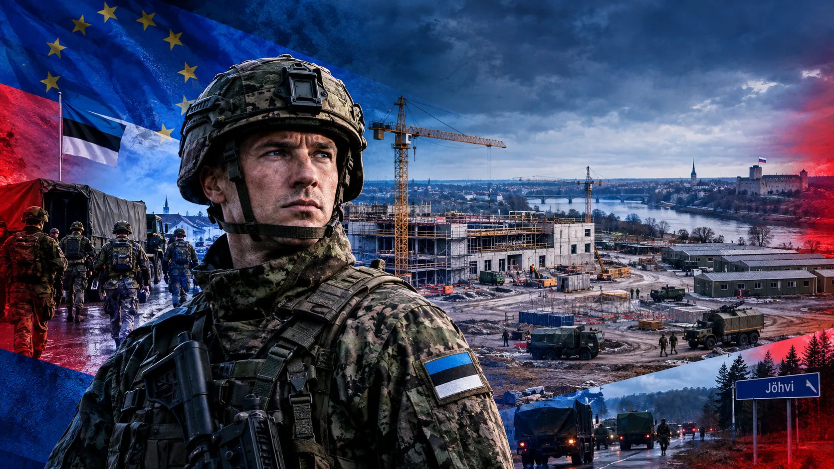 Эстония переносит войска ближе к России и строит для них базы у границы. В Нарве готовя...